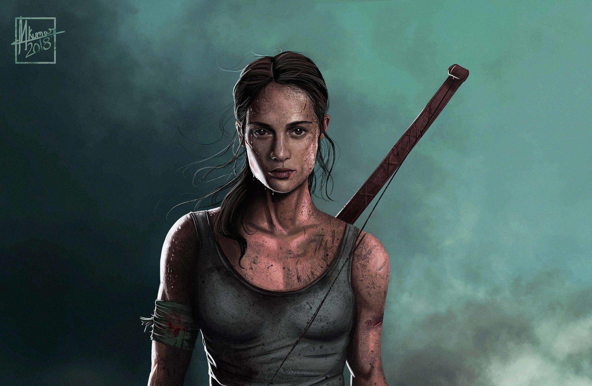 Alicia Vikander, Tomb Raider, Kunstwerk, Abenteuer, Film, 1920x1260 HD Desktop