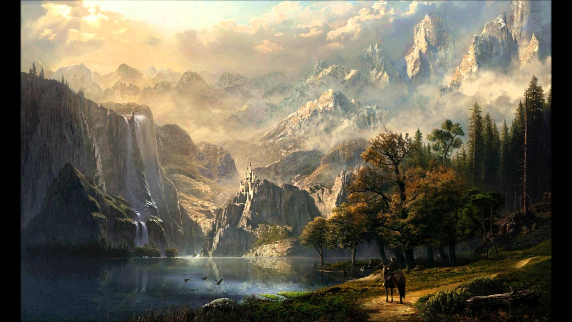 Rivendell, Wallpaper, Fantasy, Filme, Landschaften, 1920x1080 Full HD Desktop