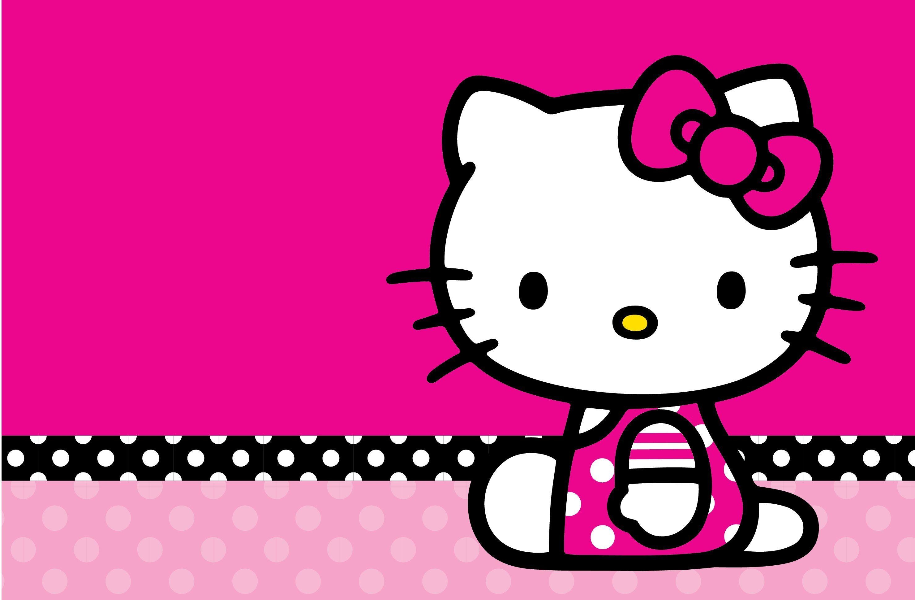 Hello Kitty, Fiktive Figur, Kinder, Popkultur, Rosa, 2960x1940 HD Desktop