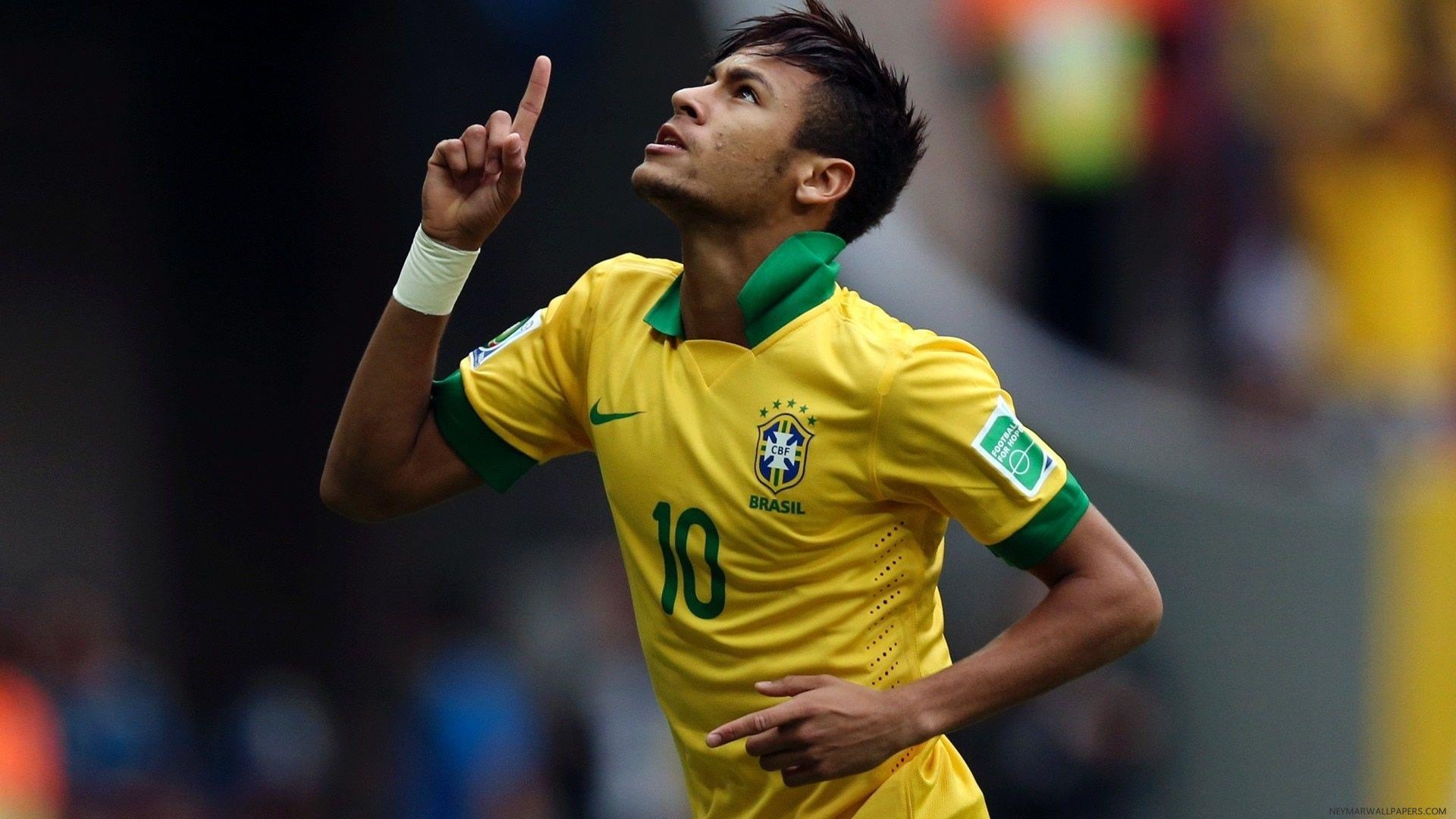 Neymar, Brasilien, Gelbes Trikot, Fußball, Star, 1920x1080 Full HD Desktop