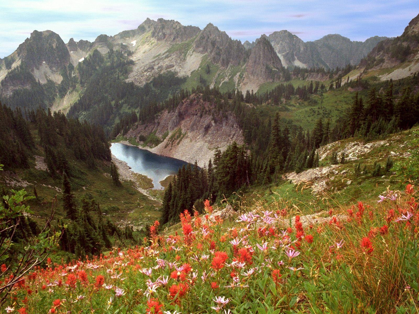 Idaho, Klippen, See, Berge, Hintergrund, 1600x1200 HD Desktop