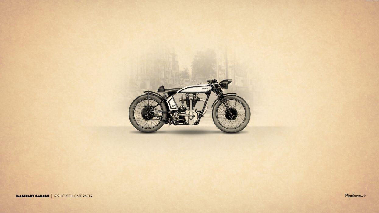 Norton Café Racer, Motorrad, Stil, Geschwindigkeit, Retro, 1250x700 HD Desktop