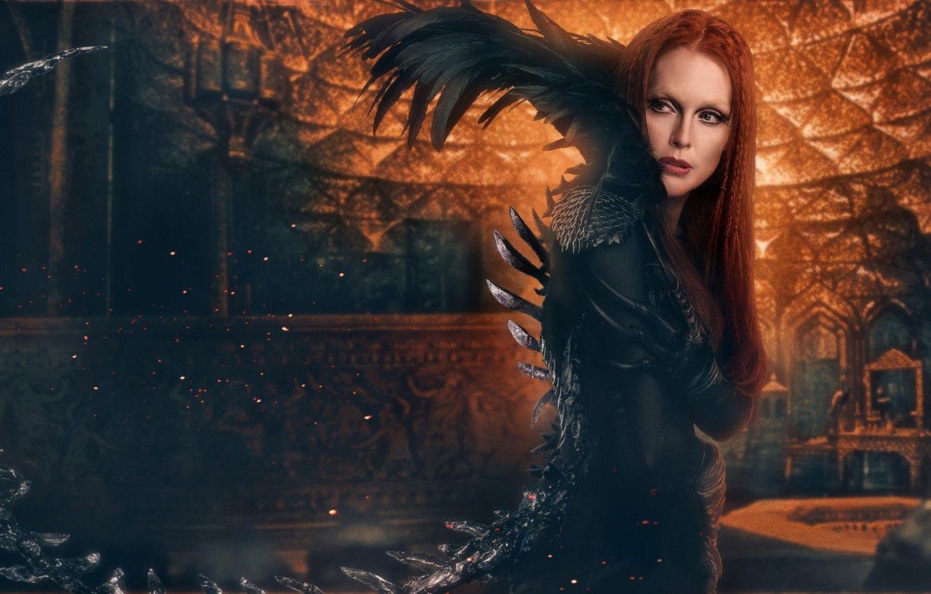 Julianne Moore, Film, Hexe, Federn, Schauspielerin, 1340x850 HD Desktop