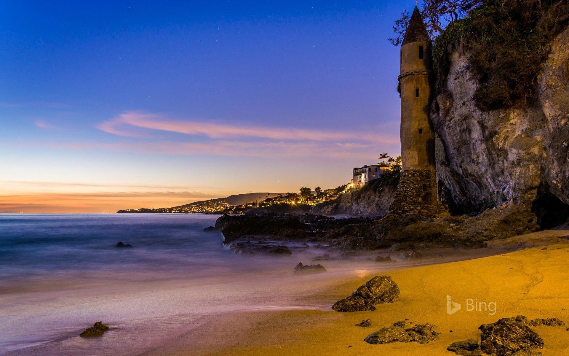 Laguna Beach, Turm, Victoria Beach, Kalifornien, Sehenswürdigkeiten, 1920x1200 HD Desktop