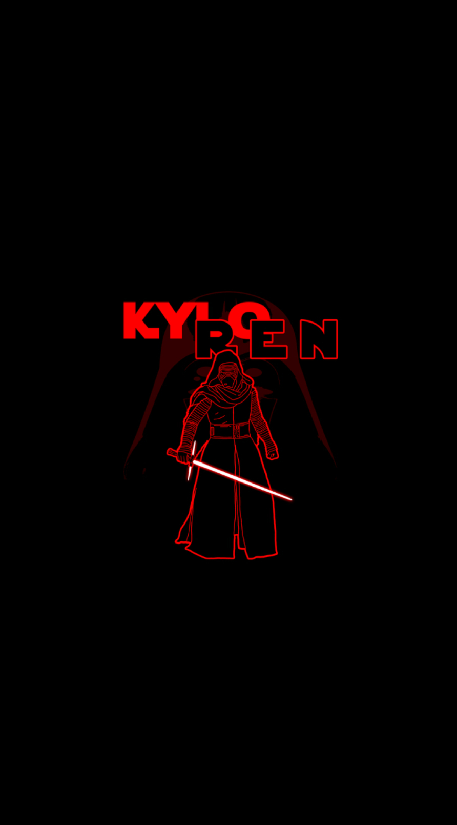 Kylo Ren, AMOLED, Star Wars, Hintergrund, Sith, 900x1610 HD Handy