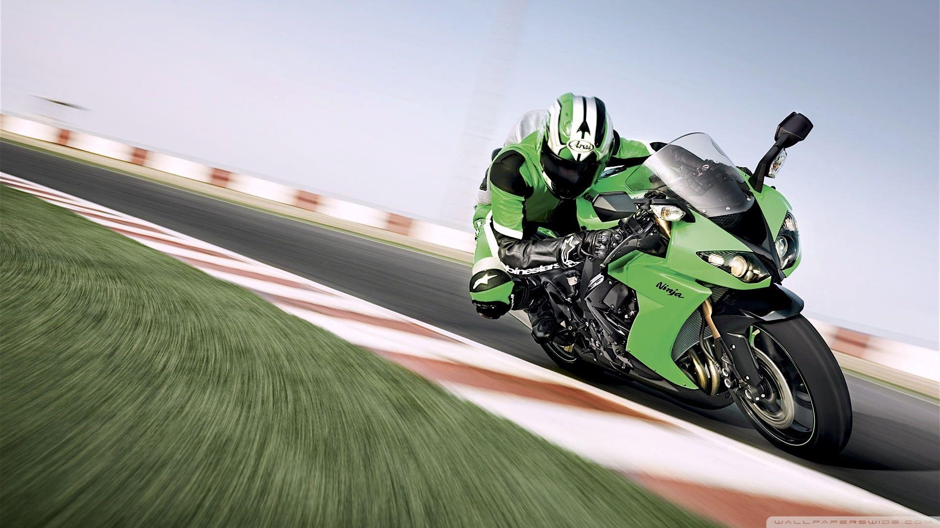 Kawasaki Ninja, ZX 10R, 4K, Geschwindigkeit, HD Bild, 1920x1080 Full HD Desktop