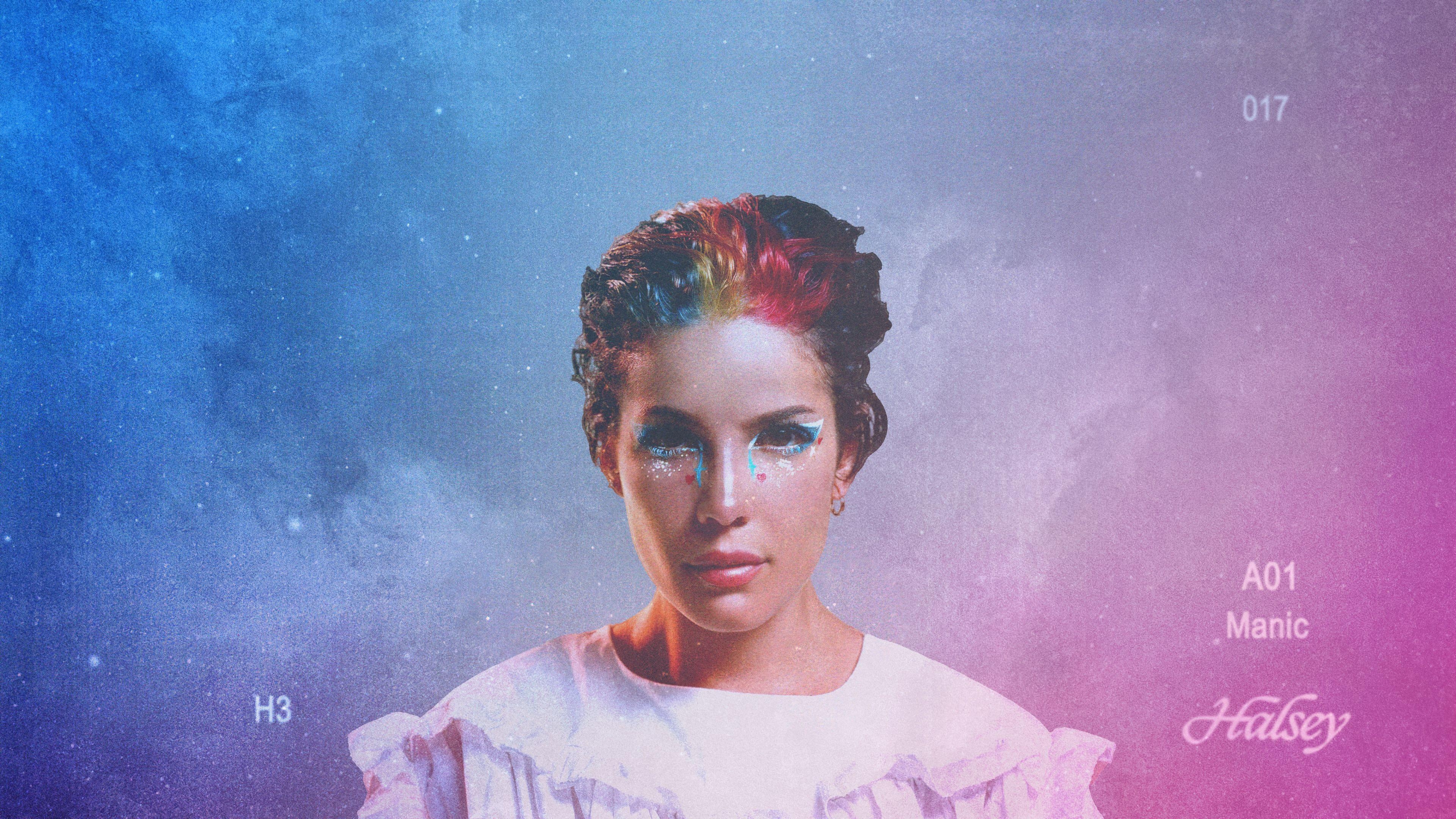 Halsey, 4K, Mobile, Hintergrund, Musik, 3840x2160 4K Desktop