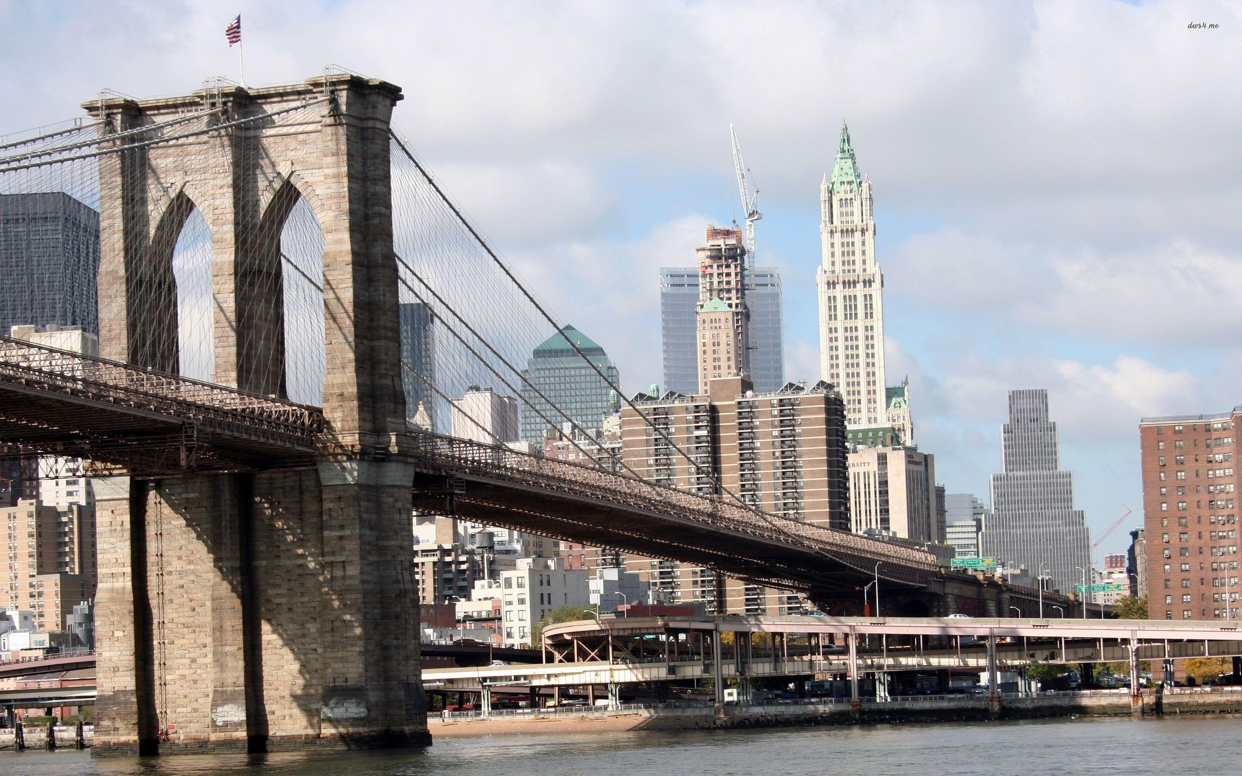 Brooklyn Bridge, Desktop, Hintergrund, Brücke, Stadt, 2560x1600 HD Desktop