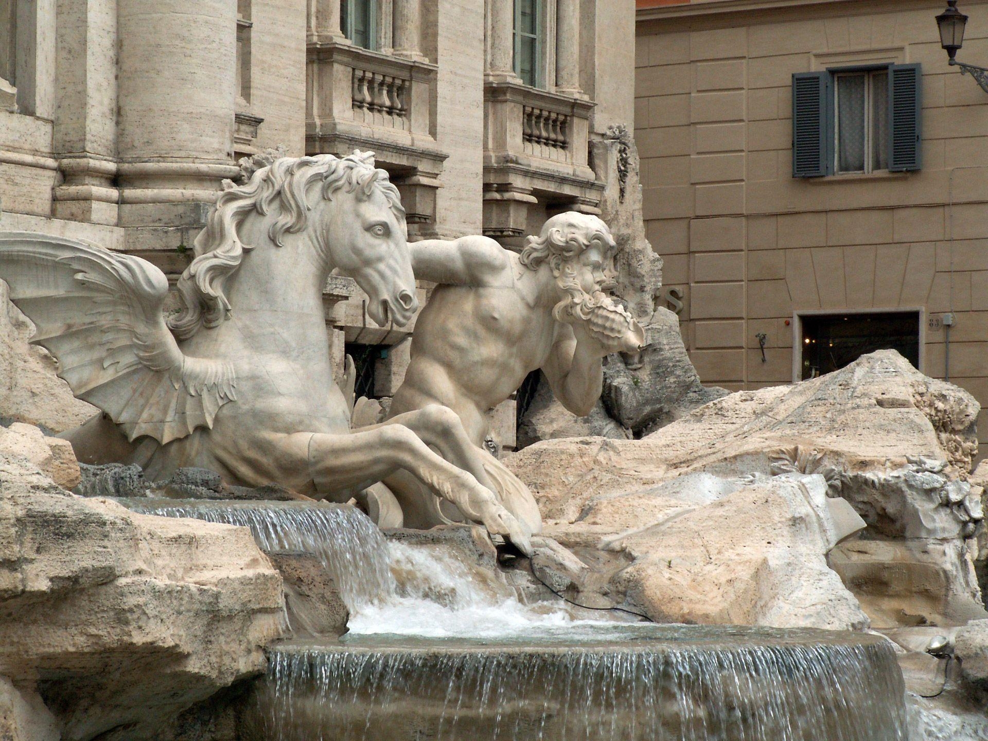 Trevi, Brunnen, Rom, Italien, Tourismus, 1920x1440 HD Desktop