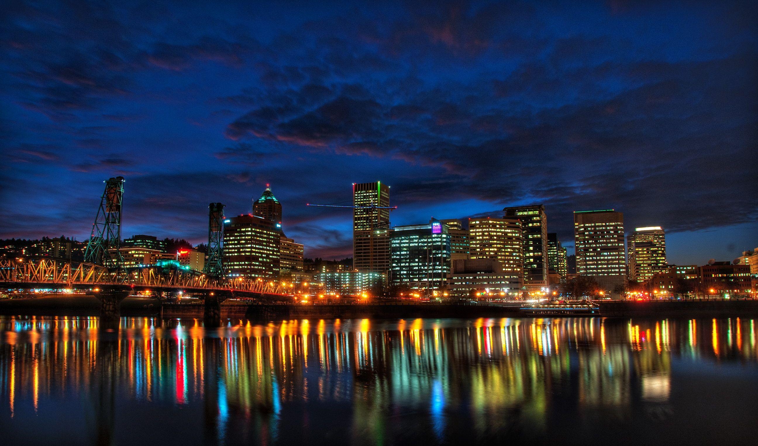 Portland, Oregon, Stadt, Hintergrund, Bild, 2600x1530 HD Desktop