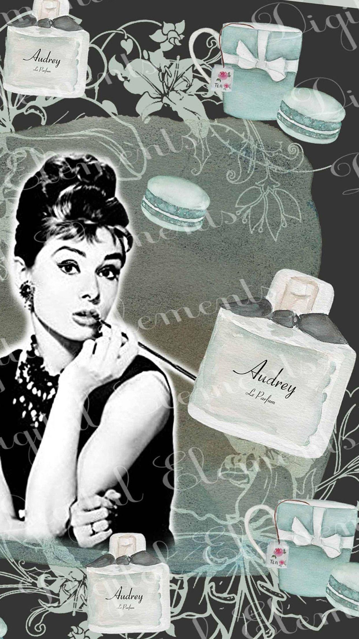 Frühstück bei Tiffany, Background, Audrey Hepburn, Filmklassiker, Icon, 1250x2210 HD Handy