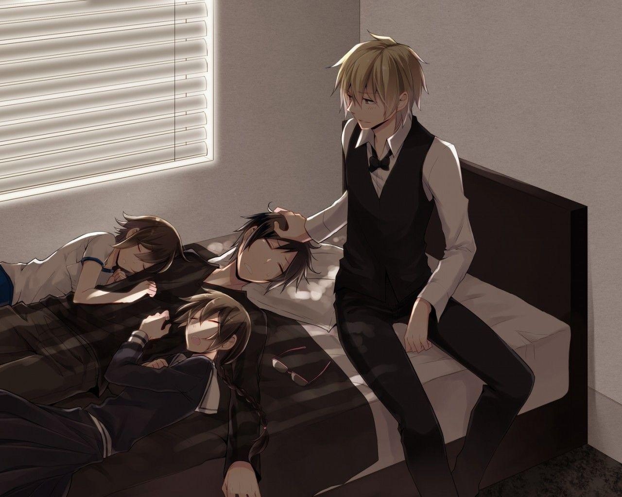 Download, Durarara, Orihara Izaya, Shizuo, 1280x1030 HD Desktop