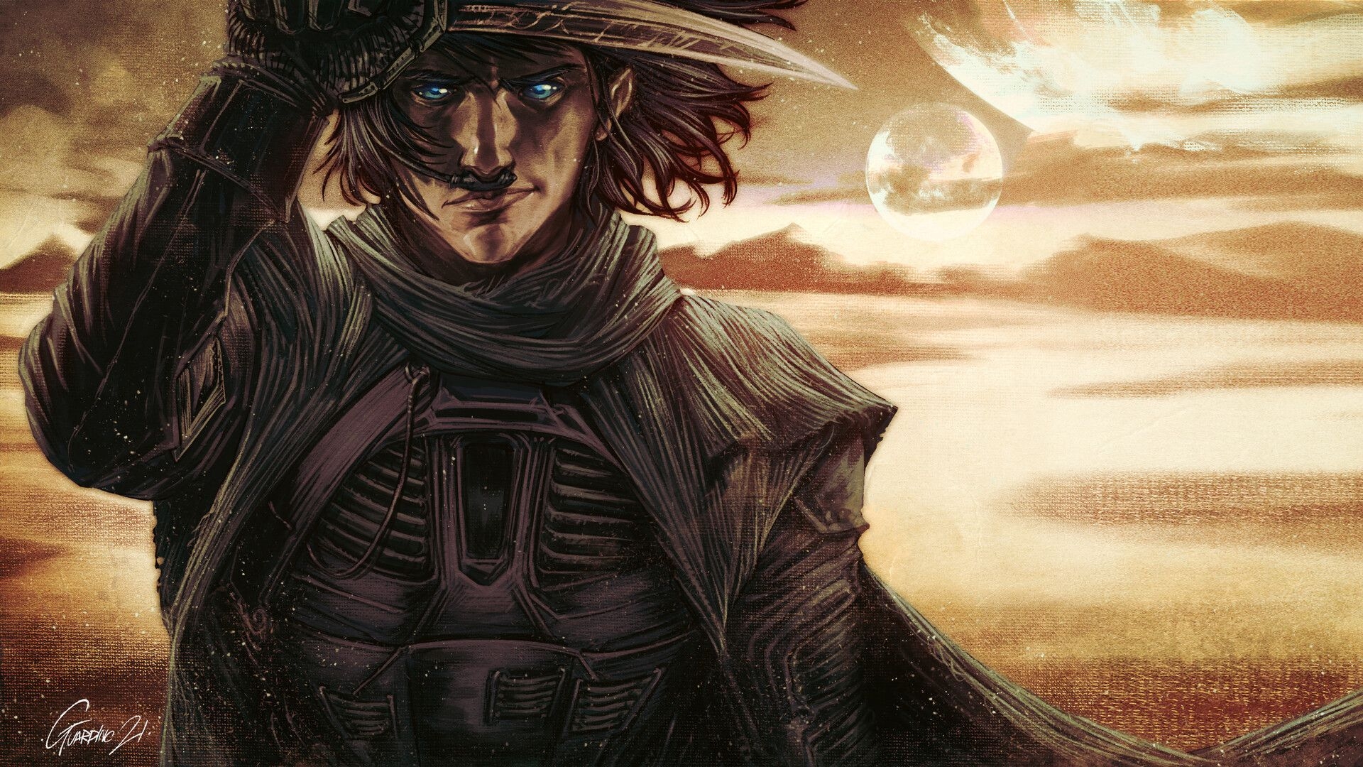 Andrea Guardino, Künstler, Paul Atreides, Dune, Sci-Fi, 1920x1080 Full HD Desktop