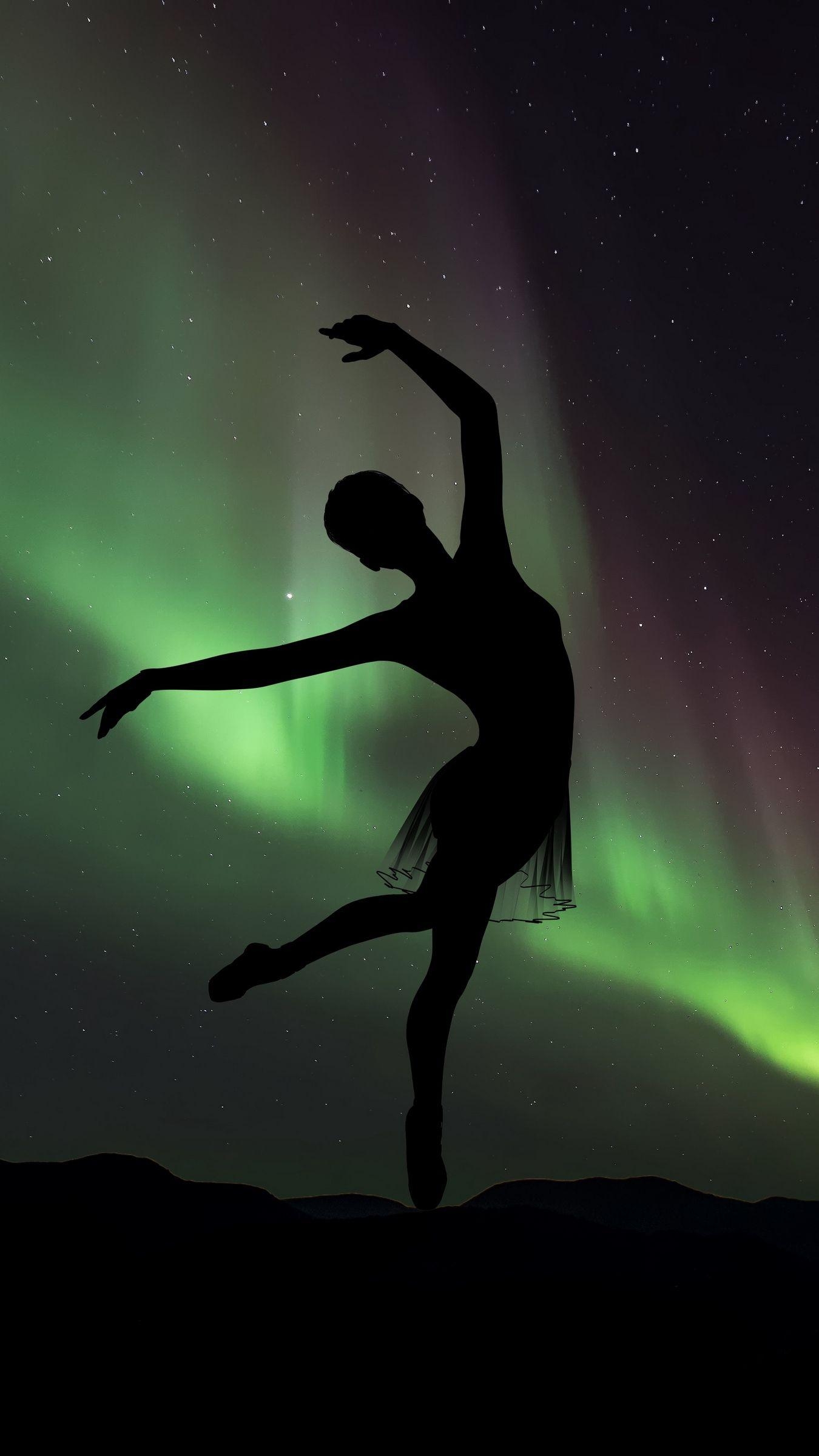 Ballerina, Silhouette, Tanz, Hintergrund, iPhone, 1350x2400 HD Handy