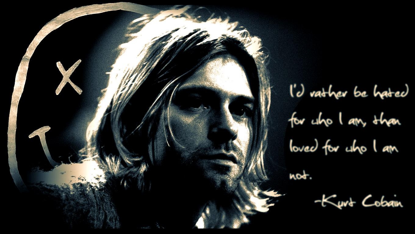 Kurt Cobain, Zitat, Musik, HD, Kreativität, 1360x770 HD Desktop