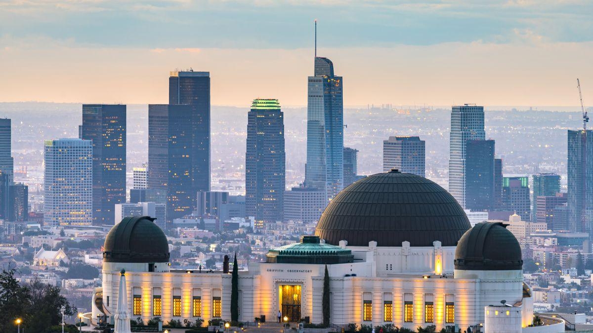 Griffith Observatorium, Kalifornien, Gebäude, Reisen, Beliebtheit, 1200x680 HD Desktop