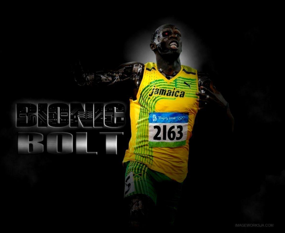 Usain Bolt, iPhone, Geschwindigkeit, Fotokunst, Sportmotiv, 1160x950 HD Desktop