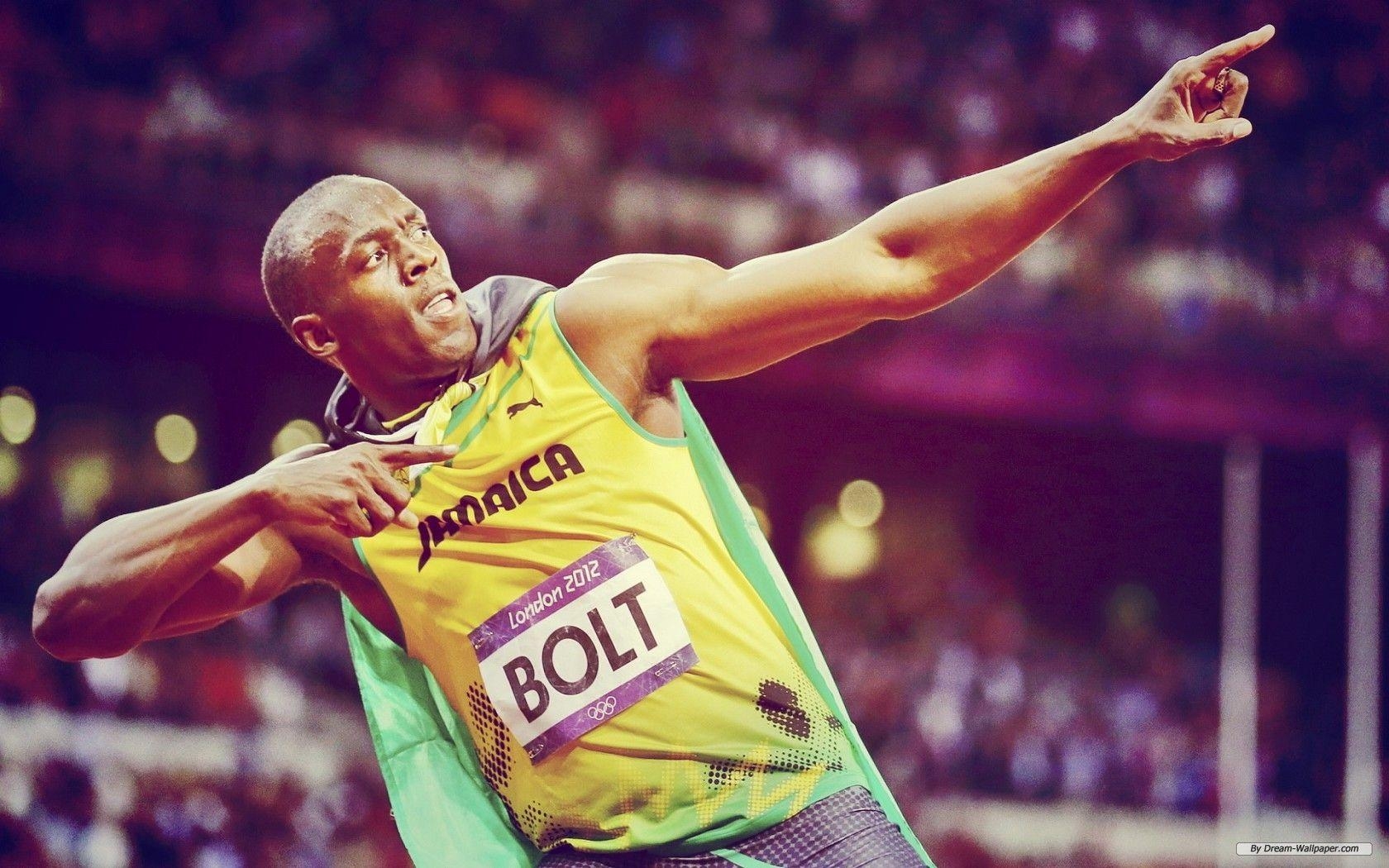 Usain Bolt, Sportlicher Erfolg, Hintergrund, Rekord, Blitz, 1680x1050 HD Desktop