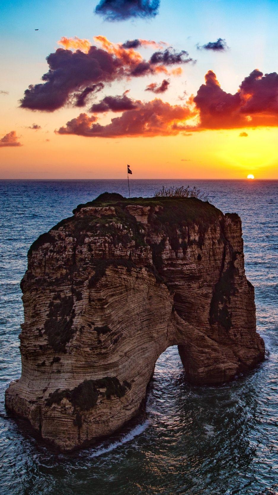 Raouche Felsen, Beirut, Libanon, Herunterladen, Natur, 940x1670 HD Handy