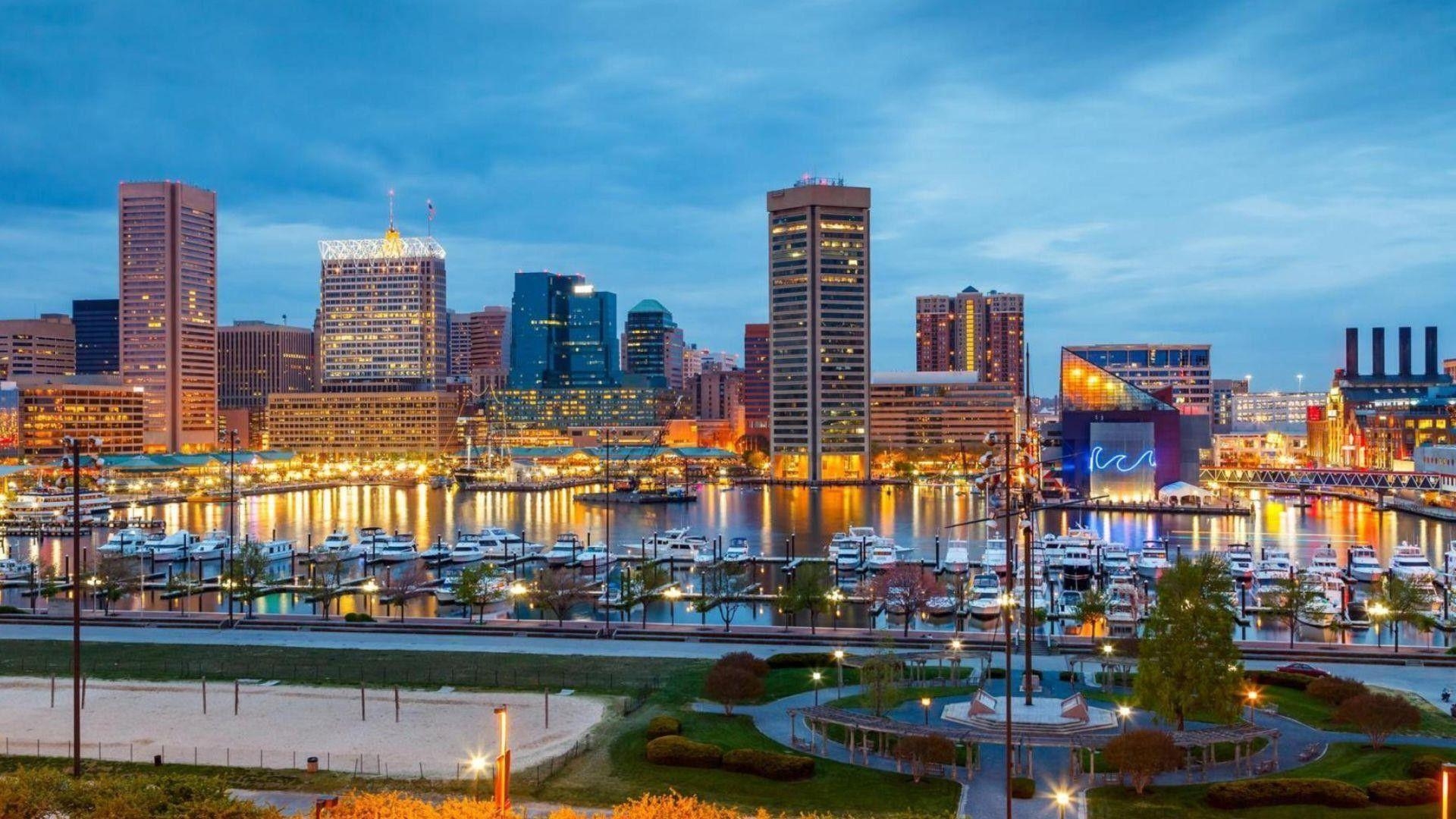 Maryland, Baltimore, Reisen, Stadt, Hintergrund, 1920x1080 Full HD Desktop