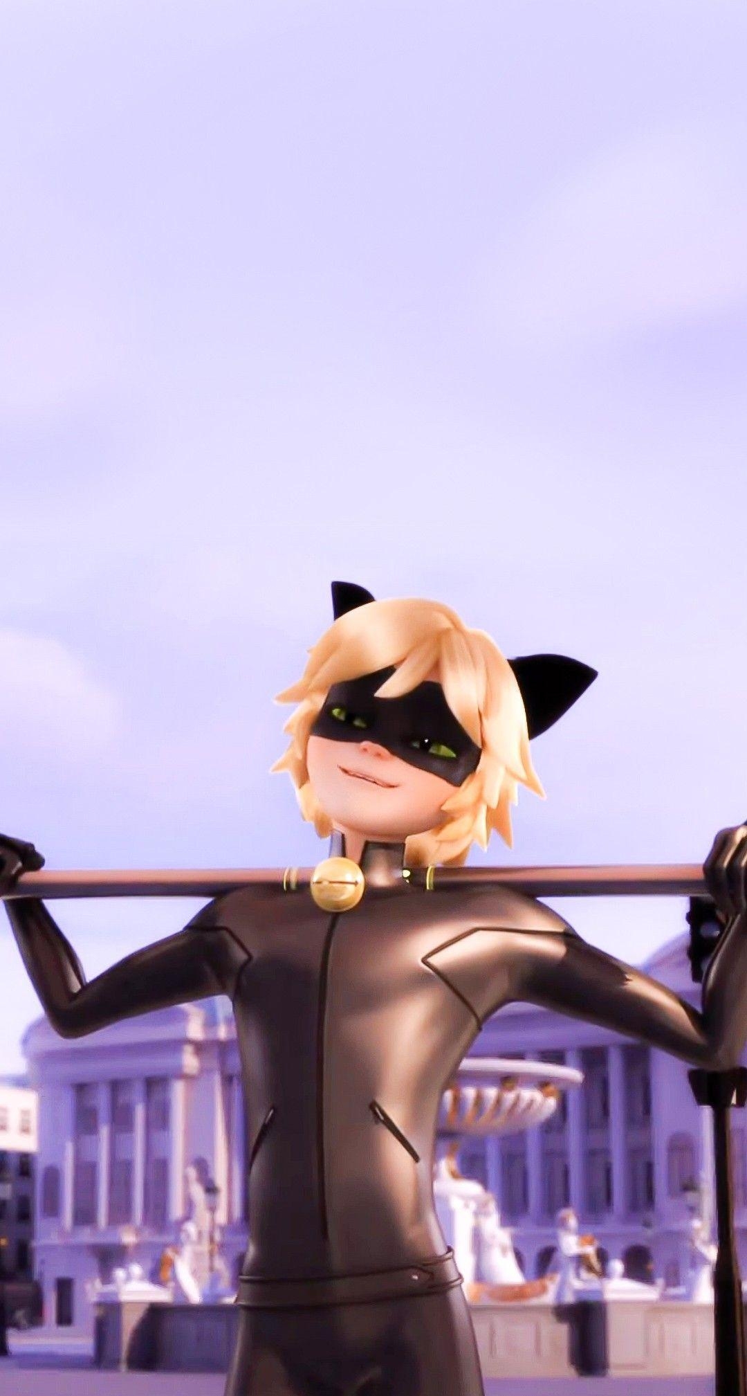 Cat Noir, Lockscreen, Bild, Cartoons, Animation, 1080x2020 HD Handy