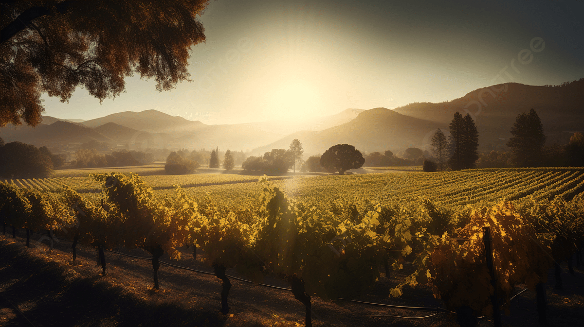 Sonnenuntergang, Weinberge, Napa Valley, Bild, Hintergrund, 1200x680 HD Desktop