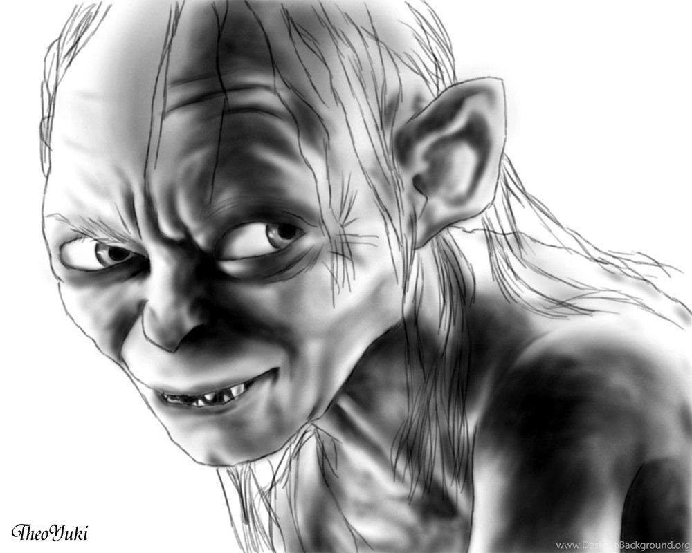 Gollum, by Theoyuke, Desktop, HD, Fantasy, 1000x800 HD Desktop