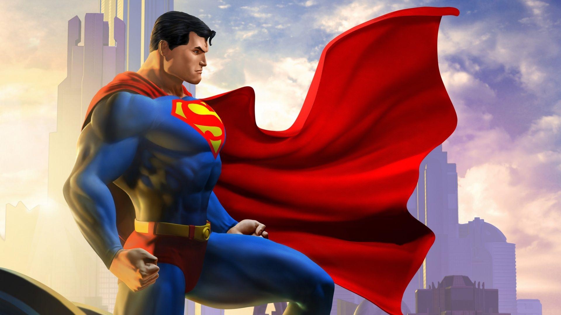 Superman, Filmheld, Comics, Kostüm, Hintergrund, 1920x1080 Full HD Desktop