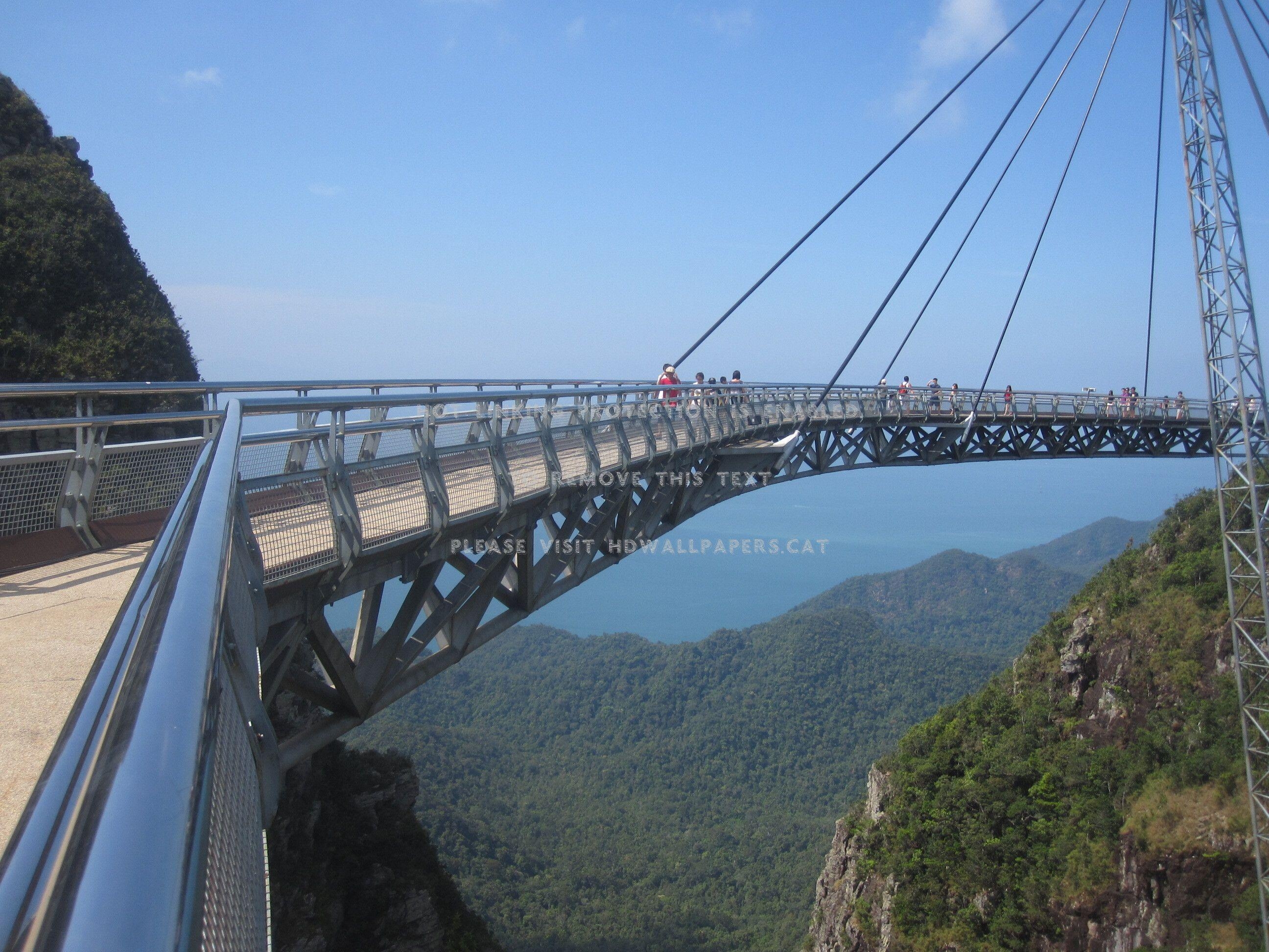 Langkawi, Skybridge, Blau, Architektur, Malaysia, 2600x1950 HD Desktop