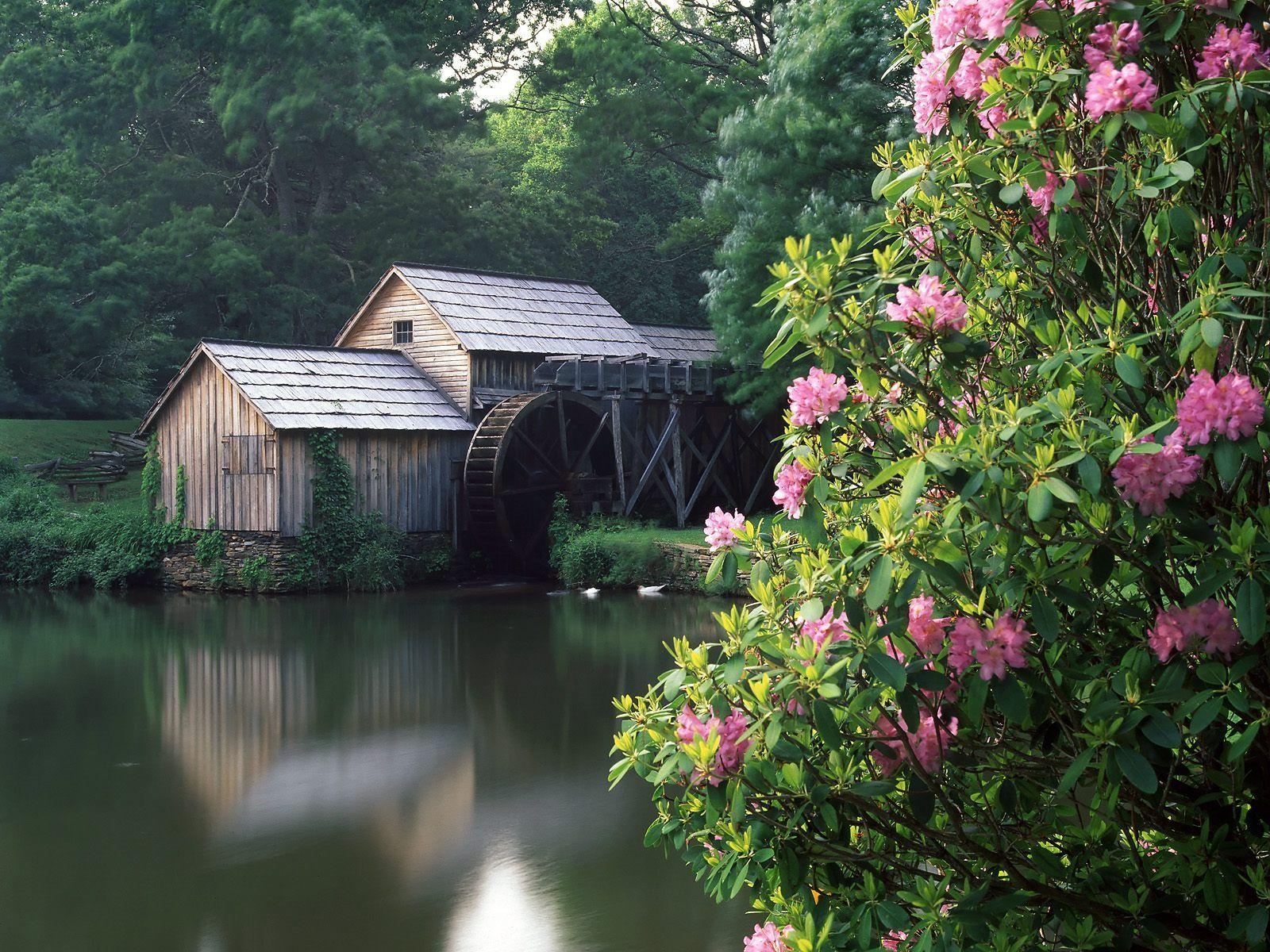 Mabry Mill, Blue Ridge Parkway, Virginia, Herbst, USA, 1600x1200 HD Desktop