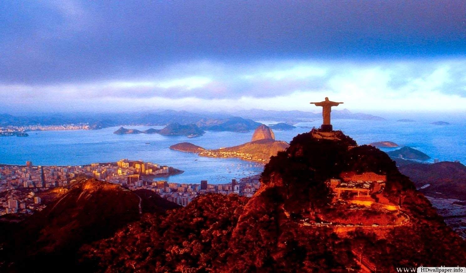 Rio de Janeiro, Brasilien, Hintergrund, Bild, Stadt, 1490x880 HD Desktop