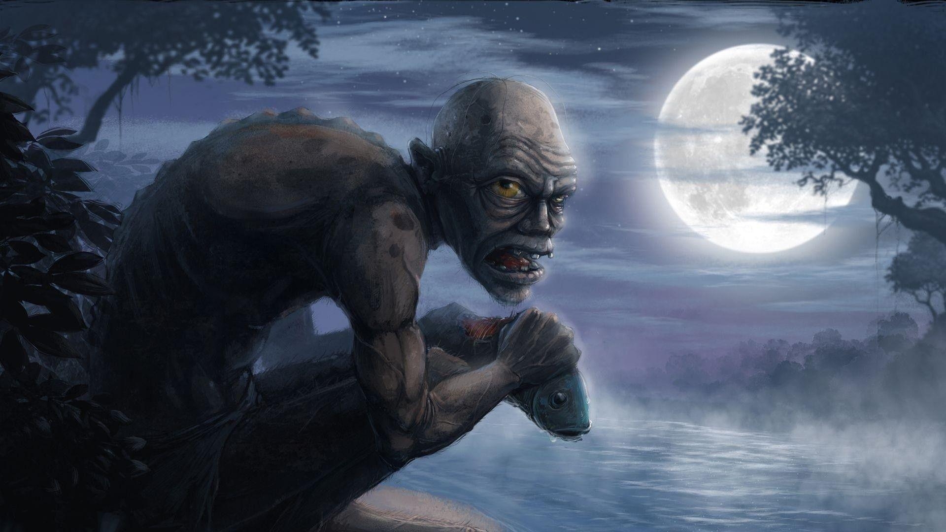 Gollum, Filme, Fantasy, Herr der Ringe, HD, 1920x1080 Full HD Desktop