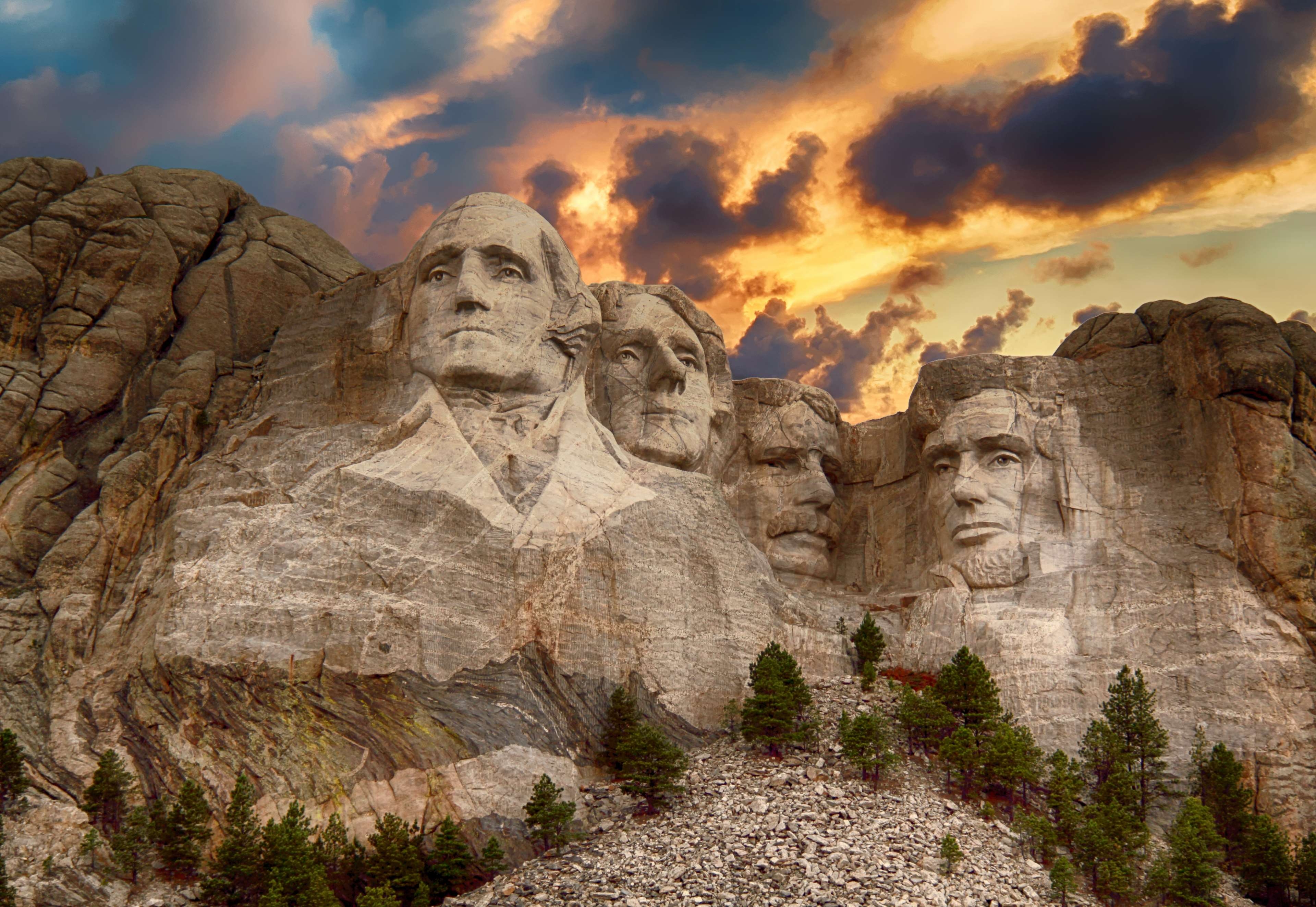 Amerika, Jefferson, Landmarke, Landschaft, Lincoln, 3840x2650 4K Desktop