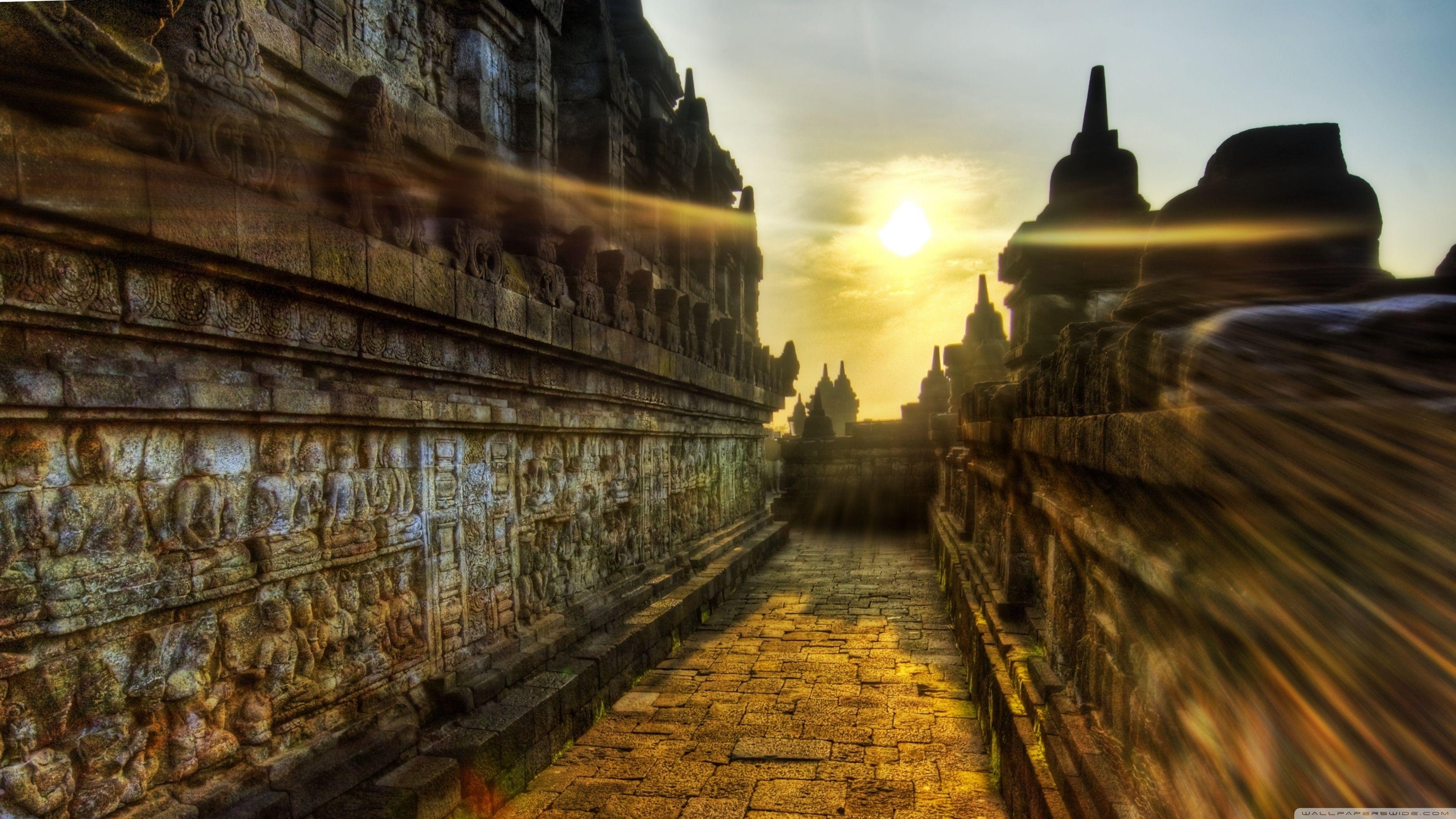 Borobudur, Buddhistische Tempel, Indonesien, UHD Desktop, Kultur, 3560x2000 HD Desktop