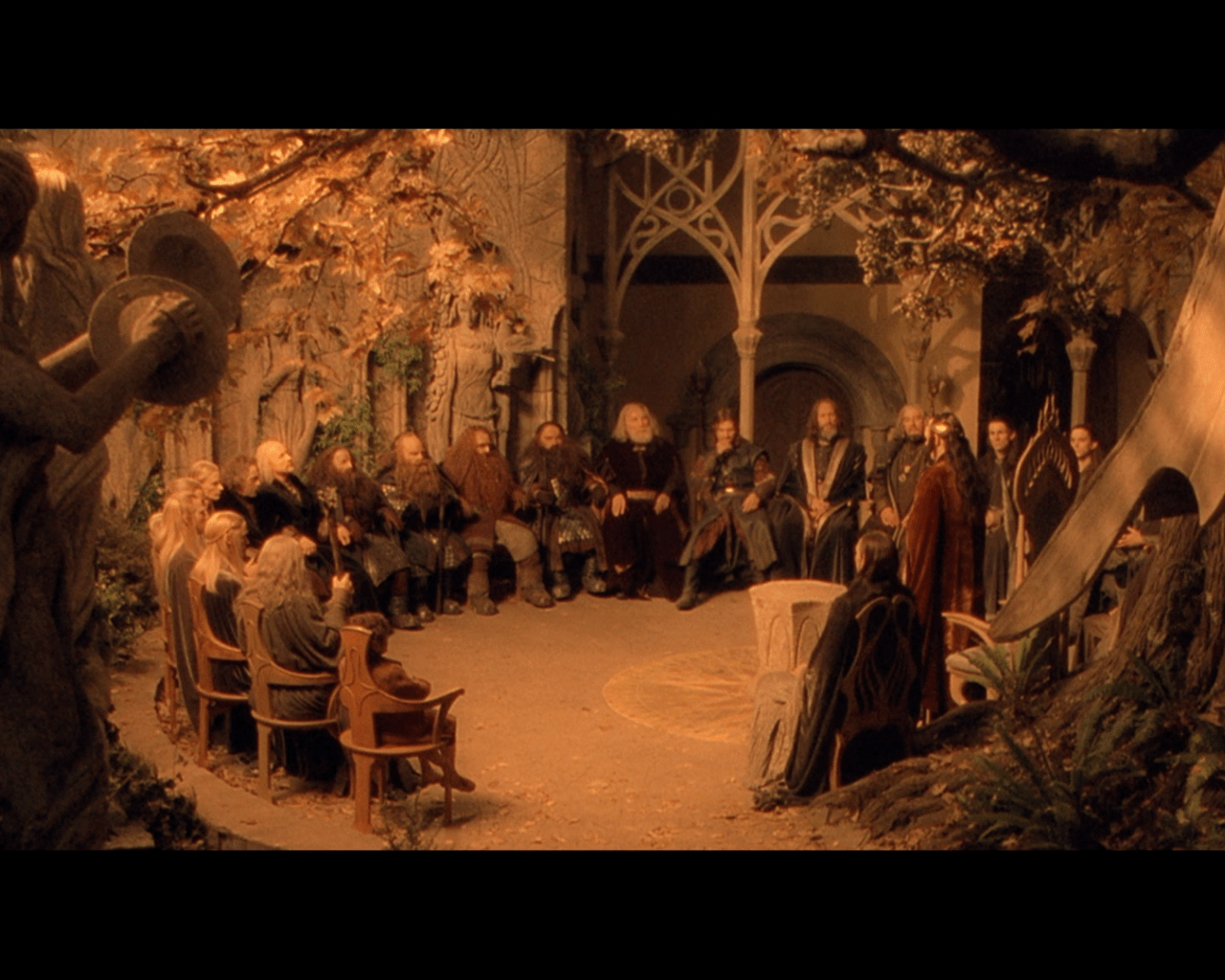 Elrond, Rat, Herr der Ringe, Film, Hintergrund, 1280x1030 HD Desktop