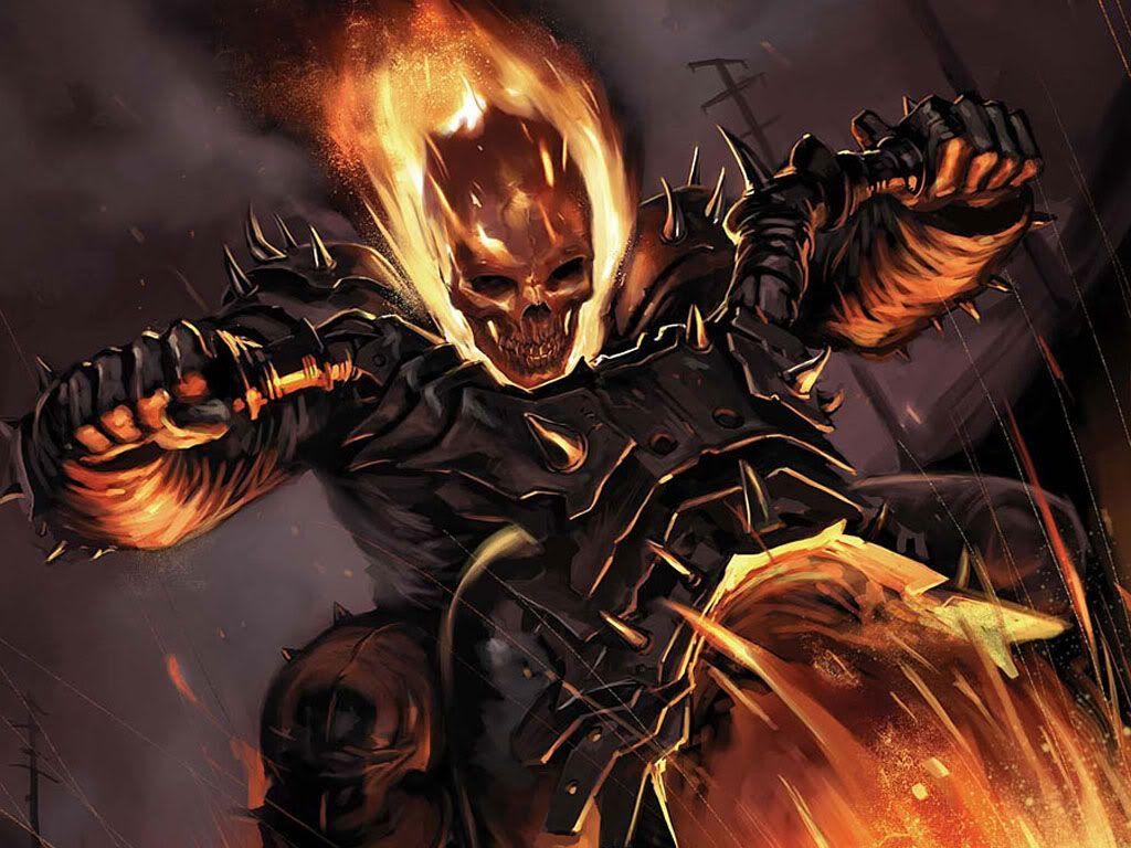 Ghost Rider, HD Bild, Wissenschaft, Feuer, Marvel, 1030x770 HD Desktop