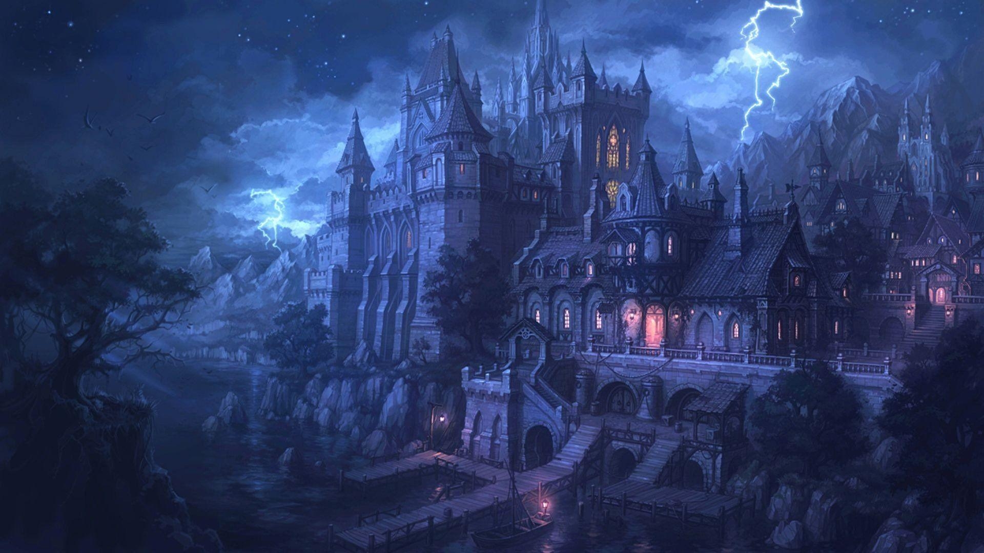 Fantasy, Schloss, Nordian, Königreich, Mystik, 1920x1080 Full HD Desktop