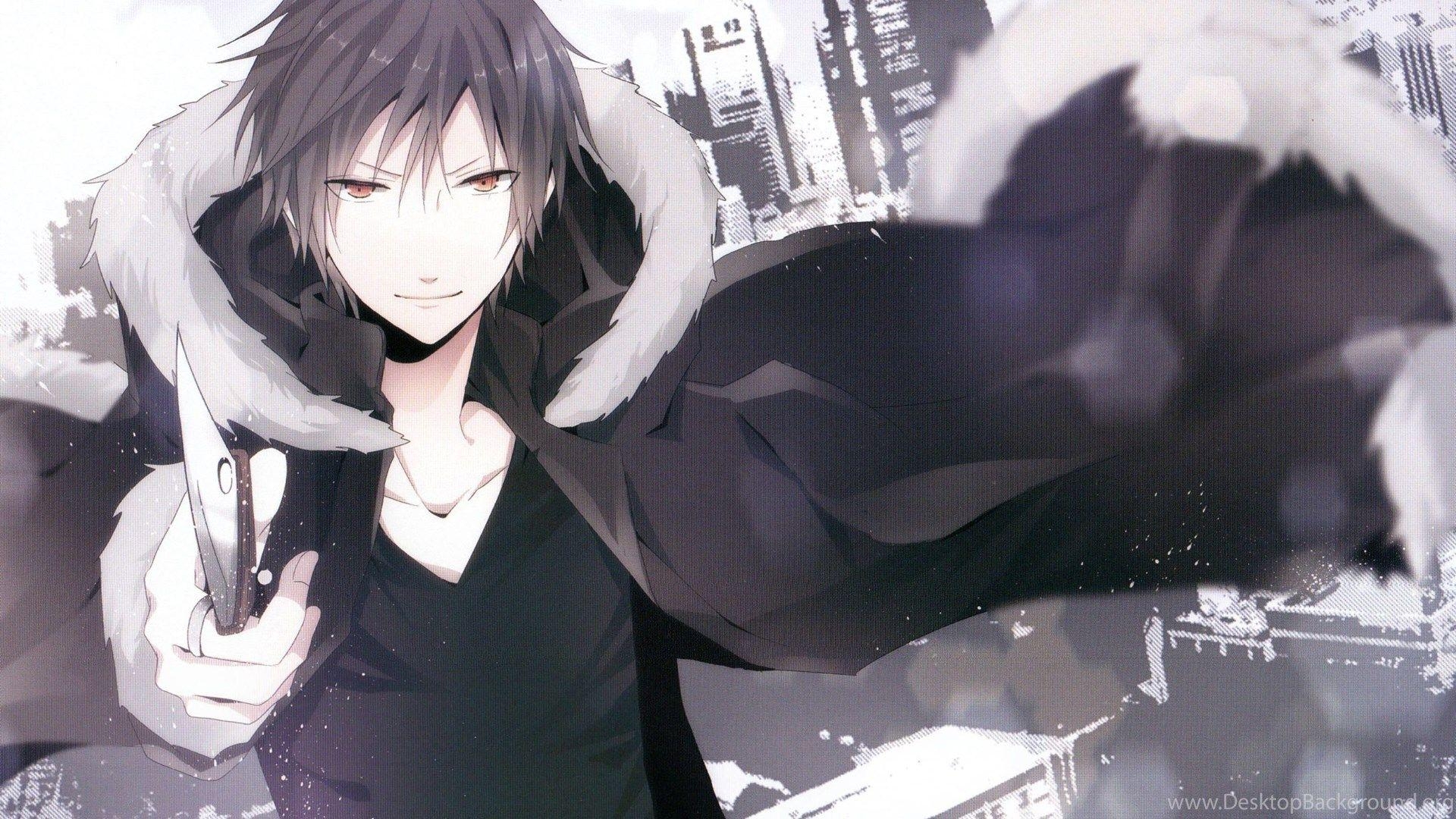 Orihara Izaya, Dagger, Durarara, Stadt, Anime, 1920x1080 Full HD Desktop