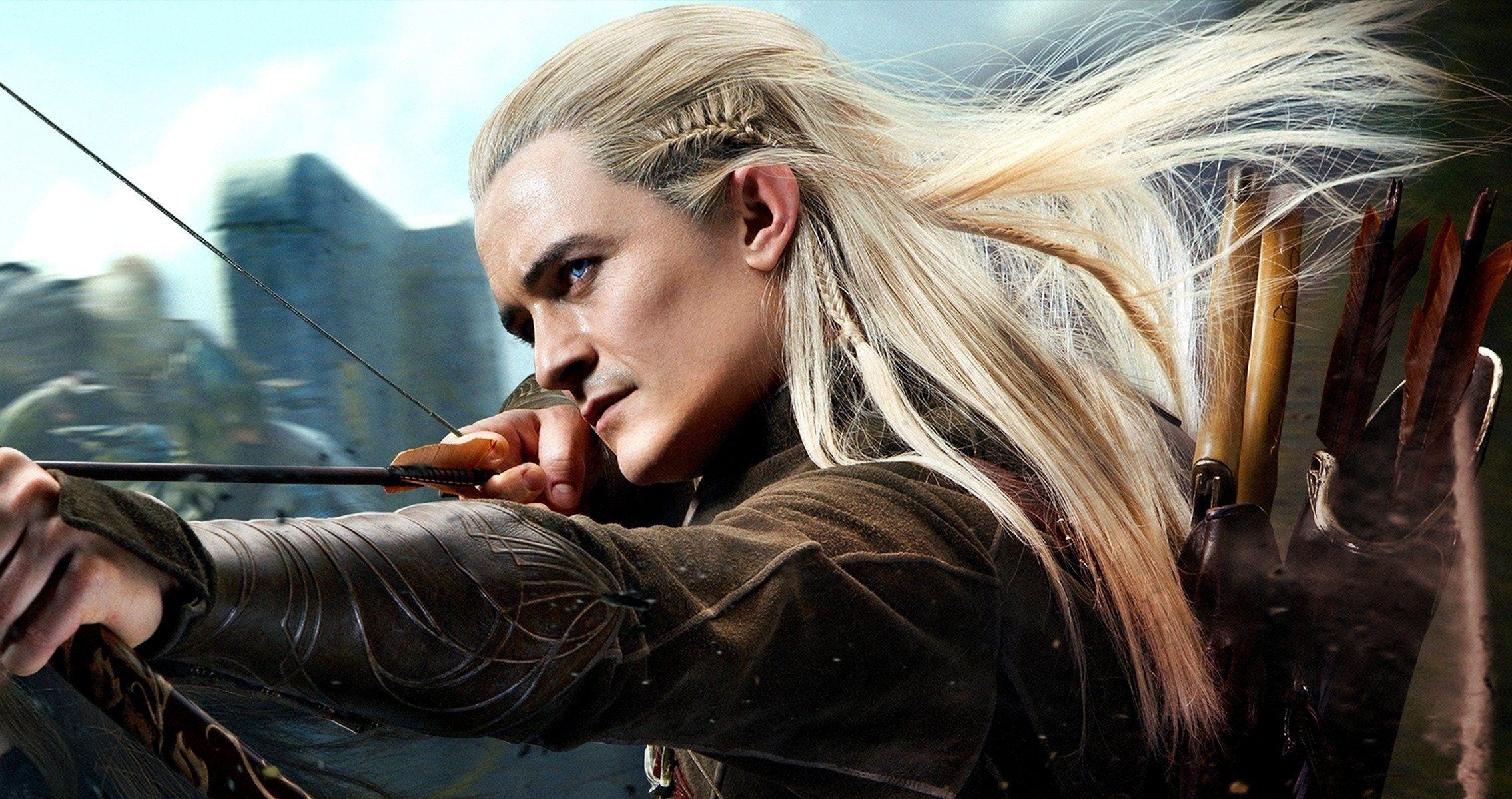 Mirkwood, Der Hobbit, Legolas, Orlando Bloom, Pfeilköcher, 2270x1200 HD Desktop