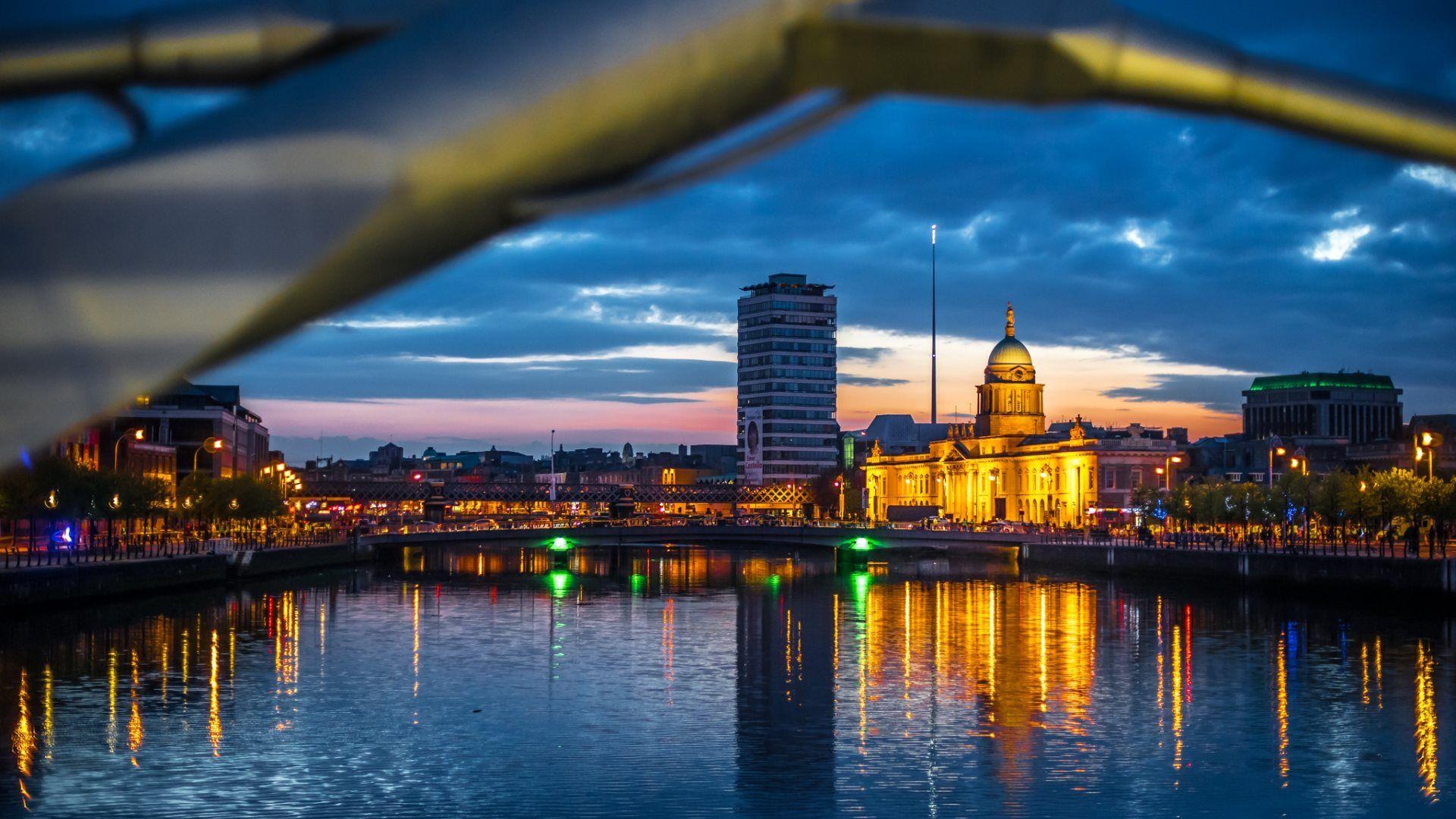 Wunderschönes Dublin, Desktopbild, Stadtansicht, Irland, Szenerie, 1920x1080 Full HD Desktop