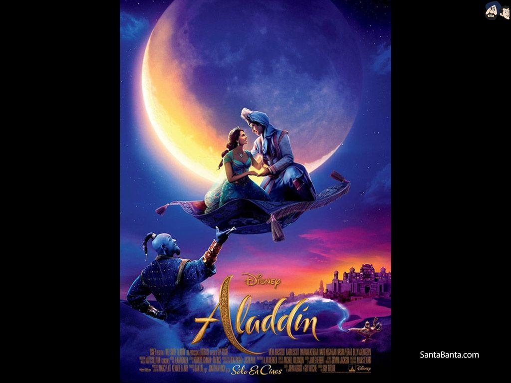 Aladdin Film, Hintergrundbild, 2019, Abenteuergeschichte, Märchen, 1030x770 HD Desktop