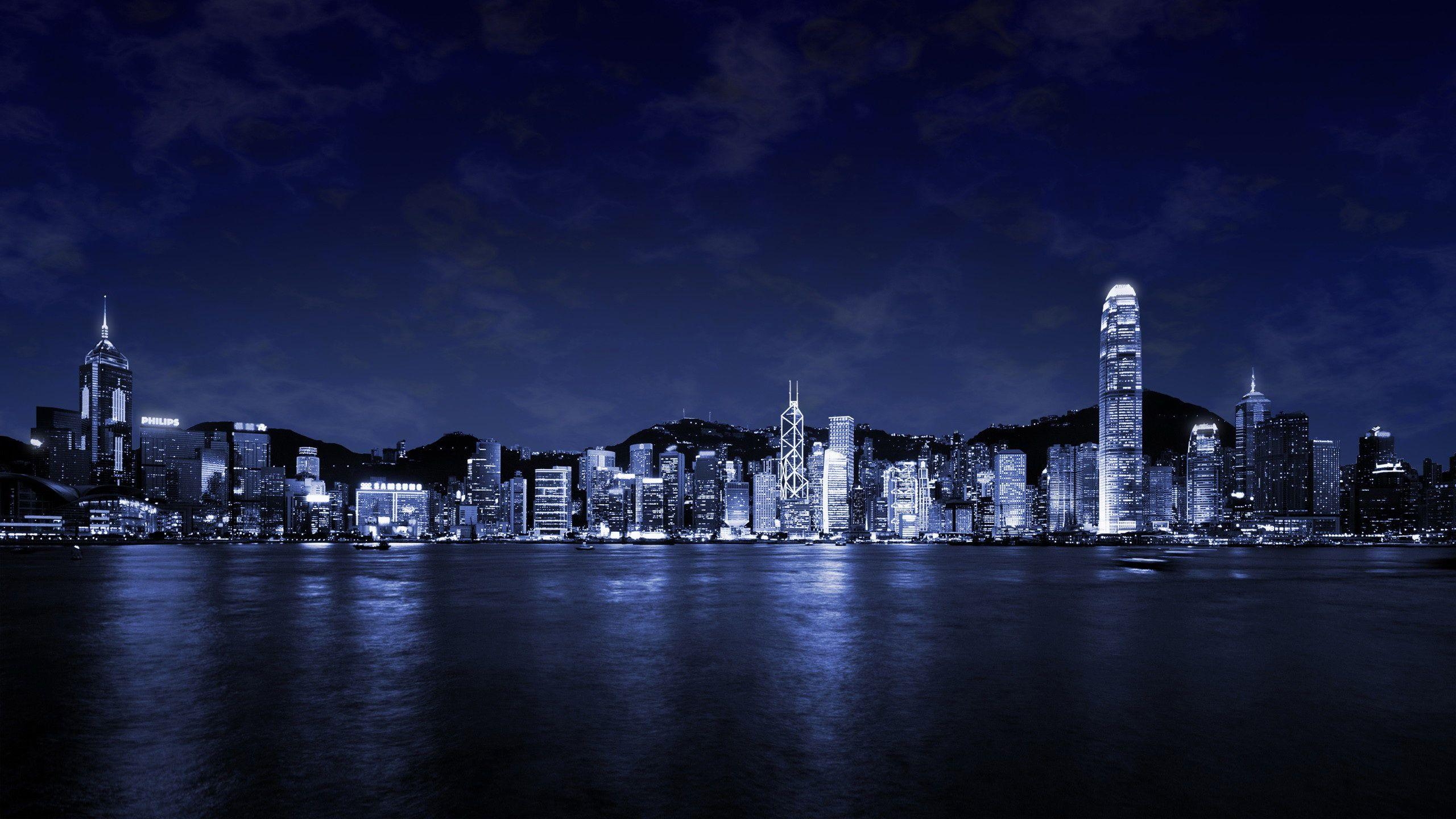 Hongkong, Hintergrundbild, Asiatische Städte, Stadtansicht, Architektur, 2560x1440 HD Desktop