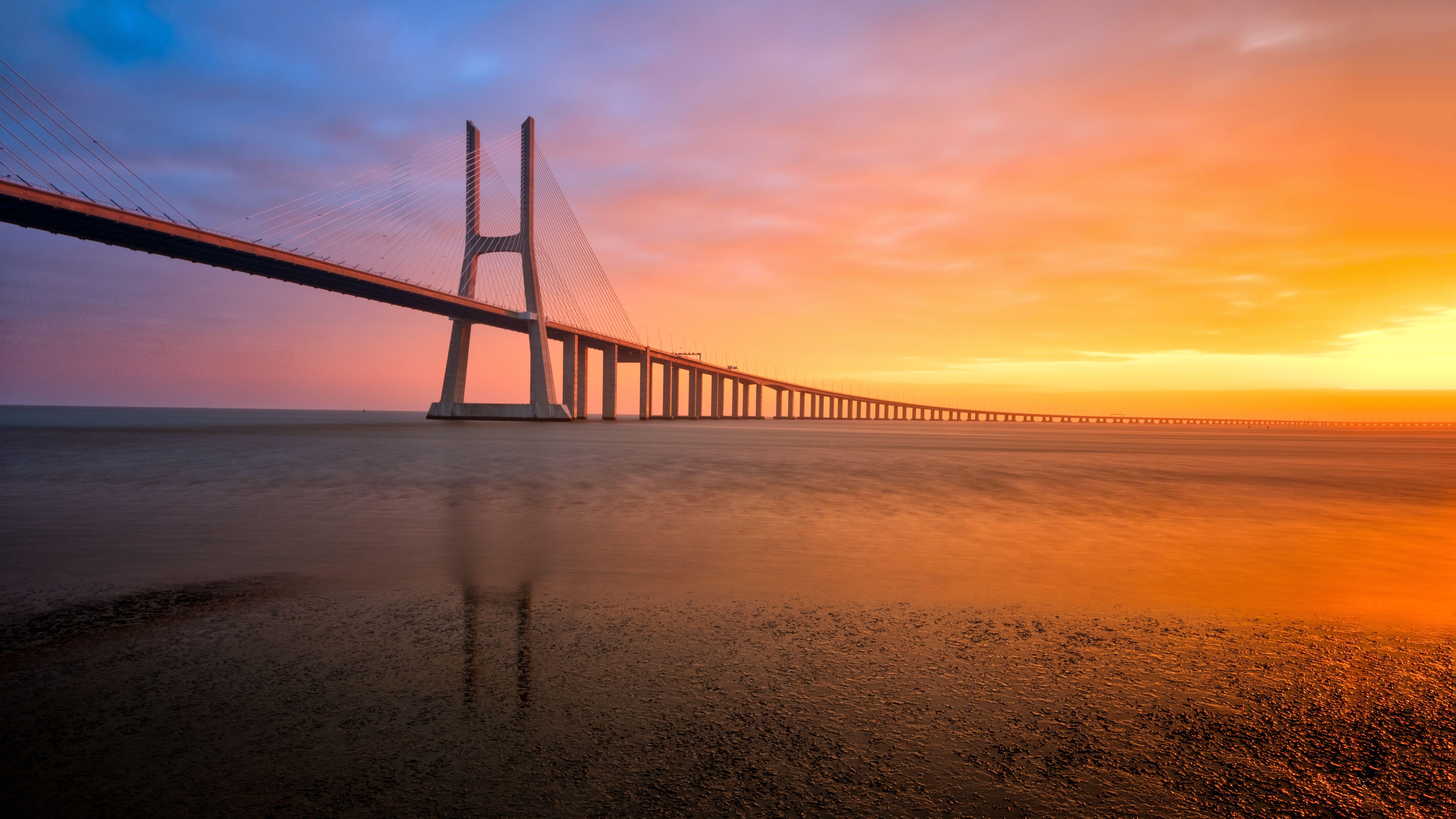 Brücke, Lissabon, Portugal, 4K, Hintergrund, 6410x3610 4K Desktop