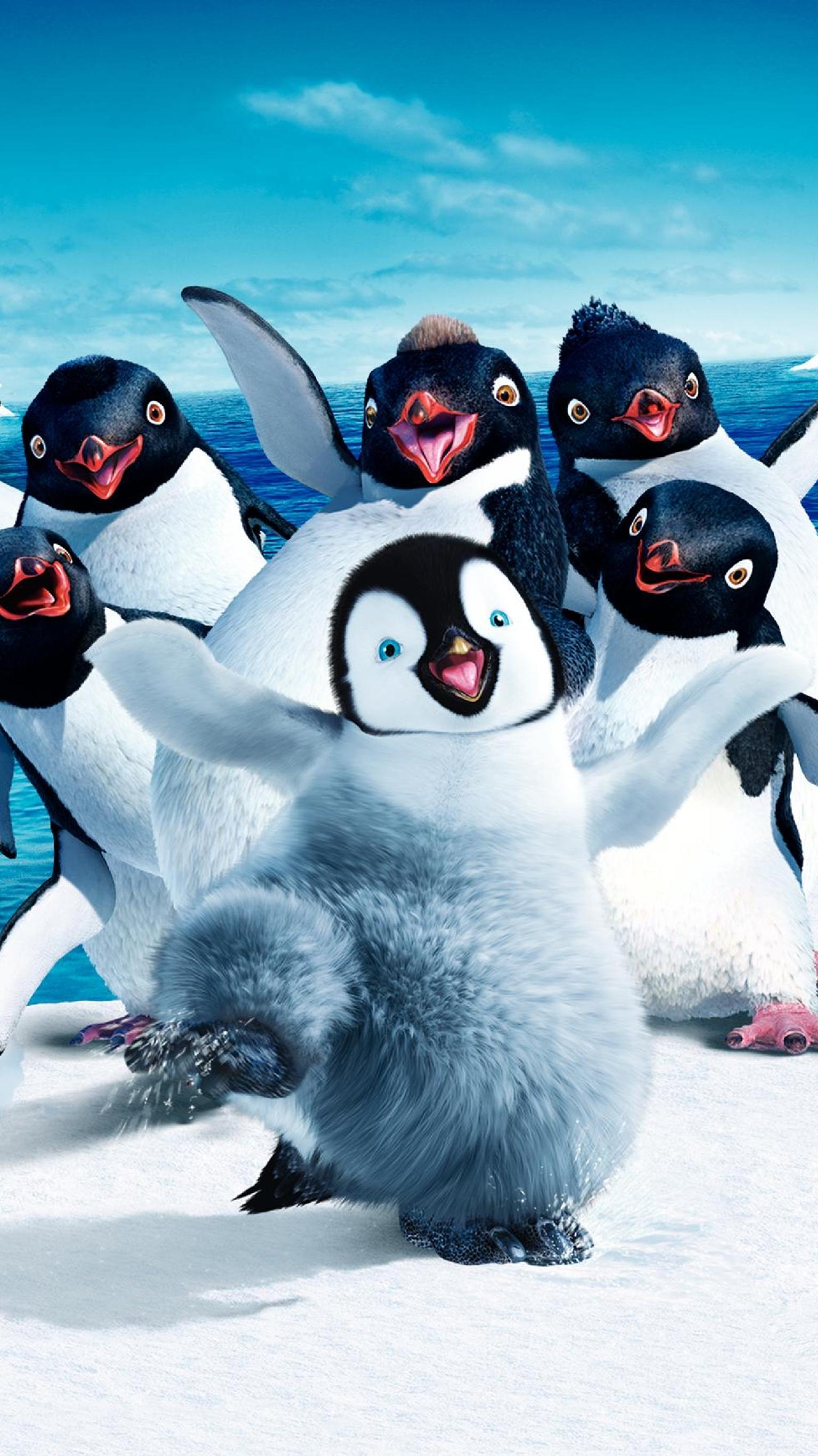 Happy Feet, Cartoon, Handy, 2006, Animation, 1540x2740 HD Handy