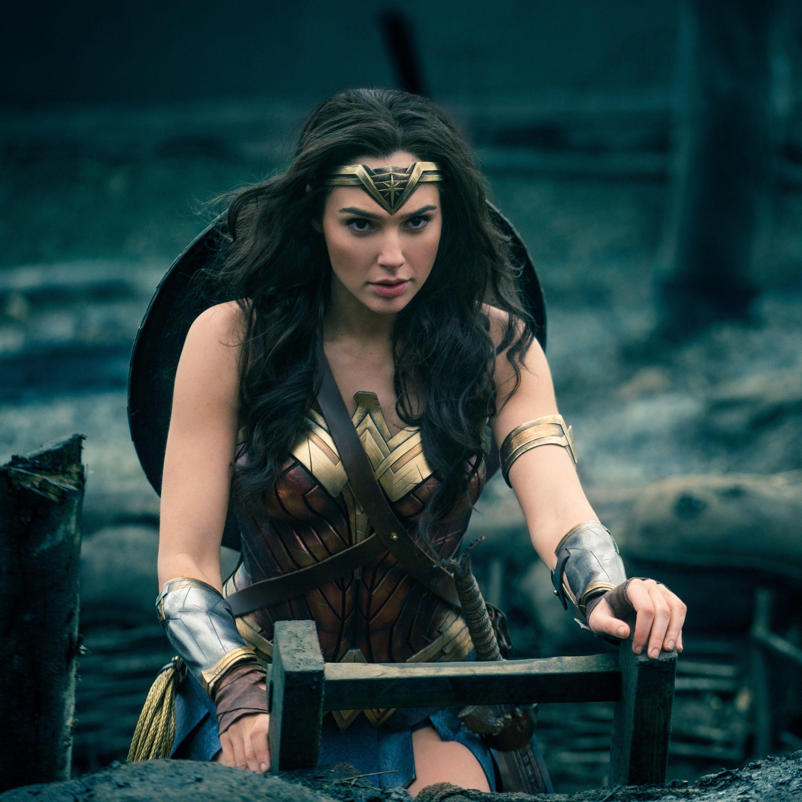 Gal Gadot, Wonder Woman, Schauspielerin, Film, Superheldin, 2560x2560 HD Handy