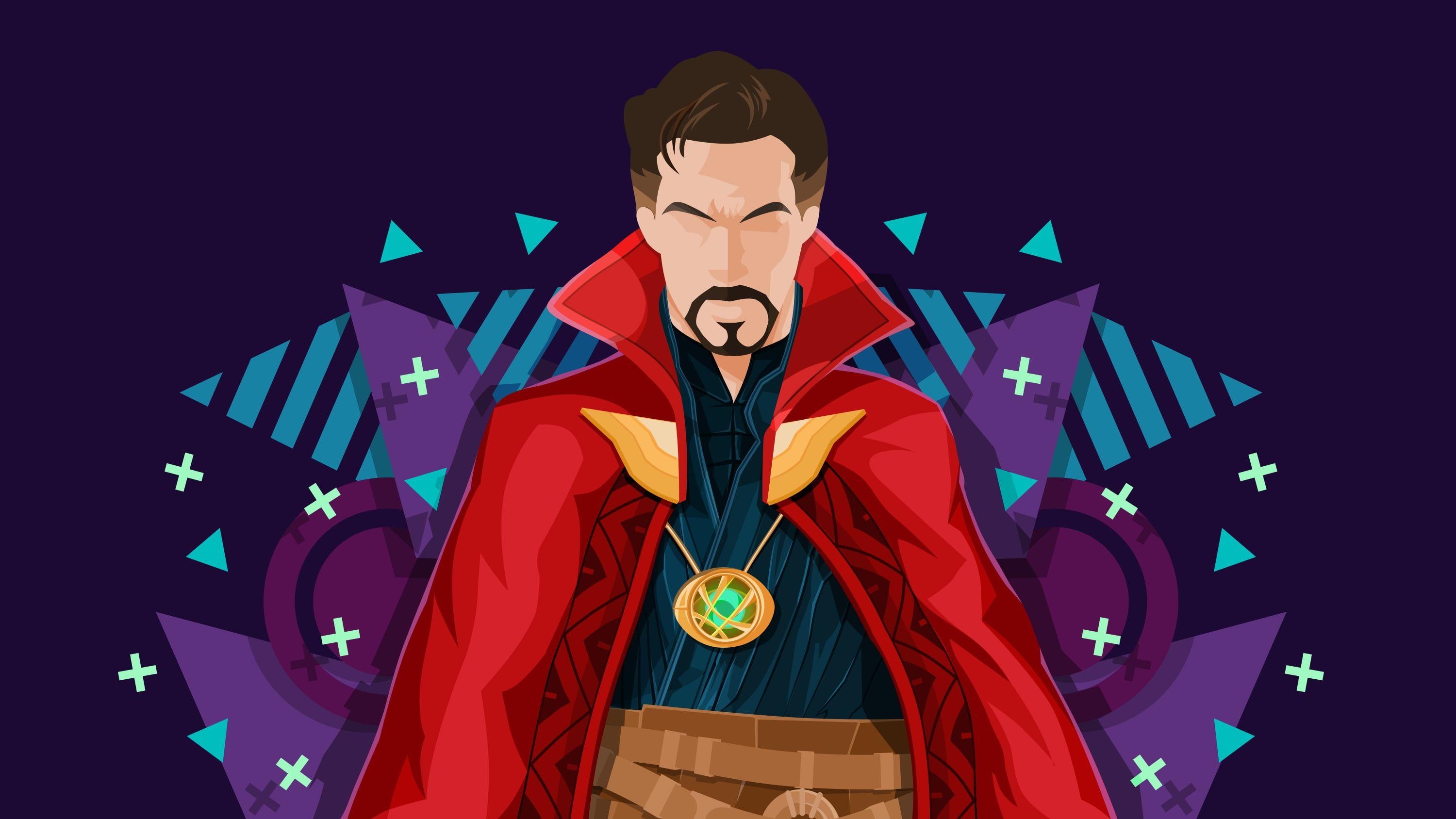 Doctor Strange, Illustration, HD, Marvel, Hintergrund, 3000x1690 HD Desktop