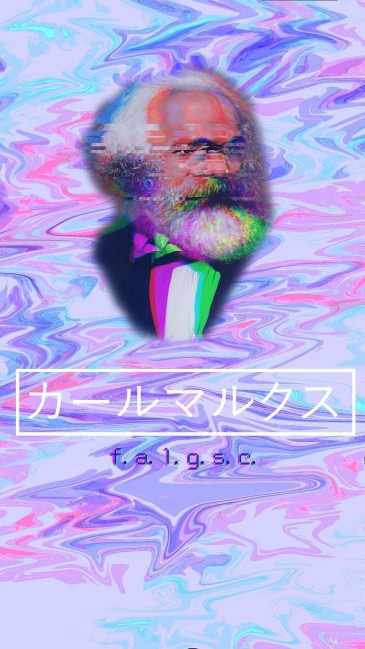 Vaporwave, Karl Marx, Handy, PC, Bild, 730x1300 HD Handy