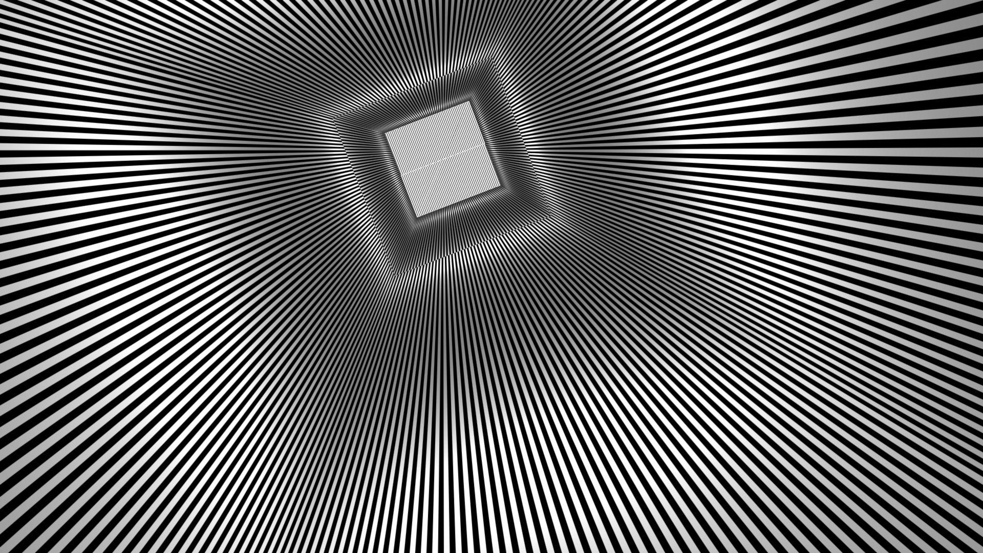 Quadratische Illusion, Optische Effekte, 44003px, Geometrie, Grafik, 1920x1080 Full HD Desktop