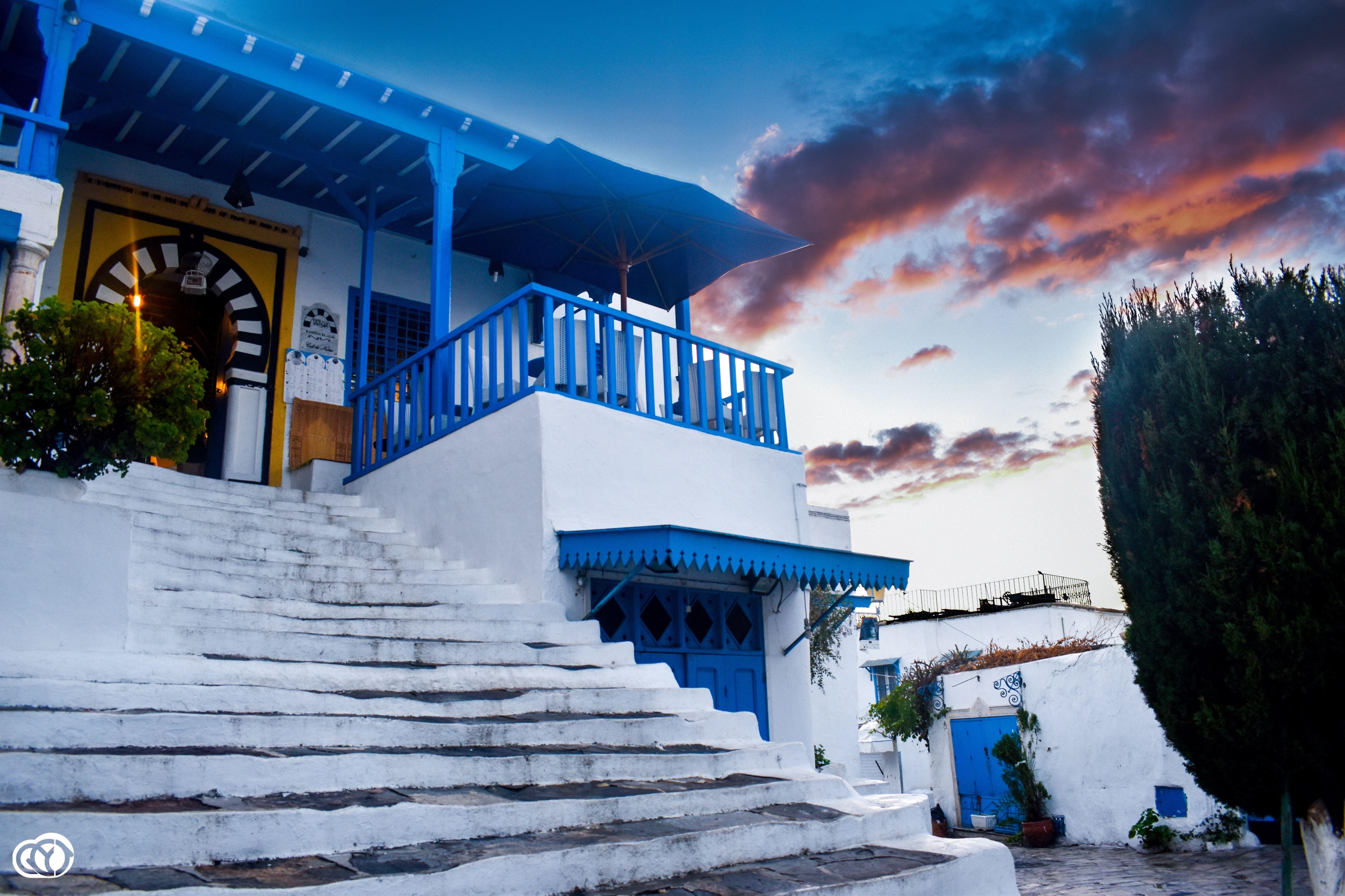 Sidi Bou Said, Tunesien, Kostenlos, Mittelmeer, Blau, 5000x3340 4K Desktop