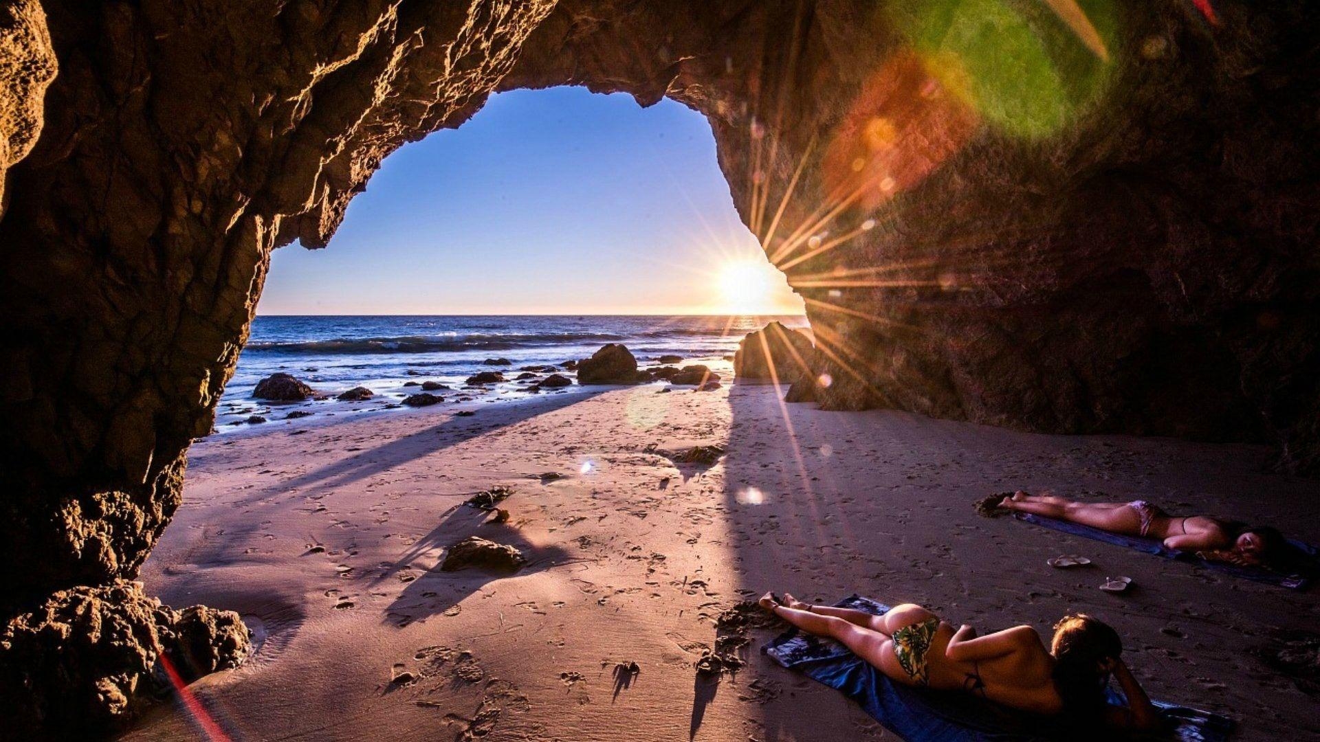 Malibu, Hintergrund, Strand, Küste, Pazifik, 1920x1080 Full HD Desktop